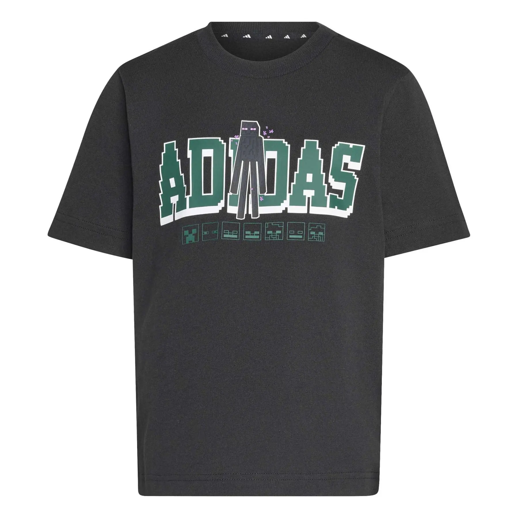 Adidas Unisex Kids Noir Children's T-Shirt Minecraft Lk