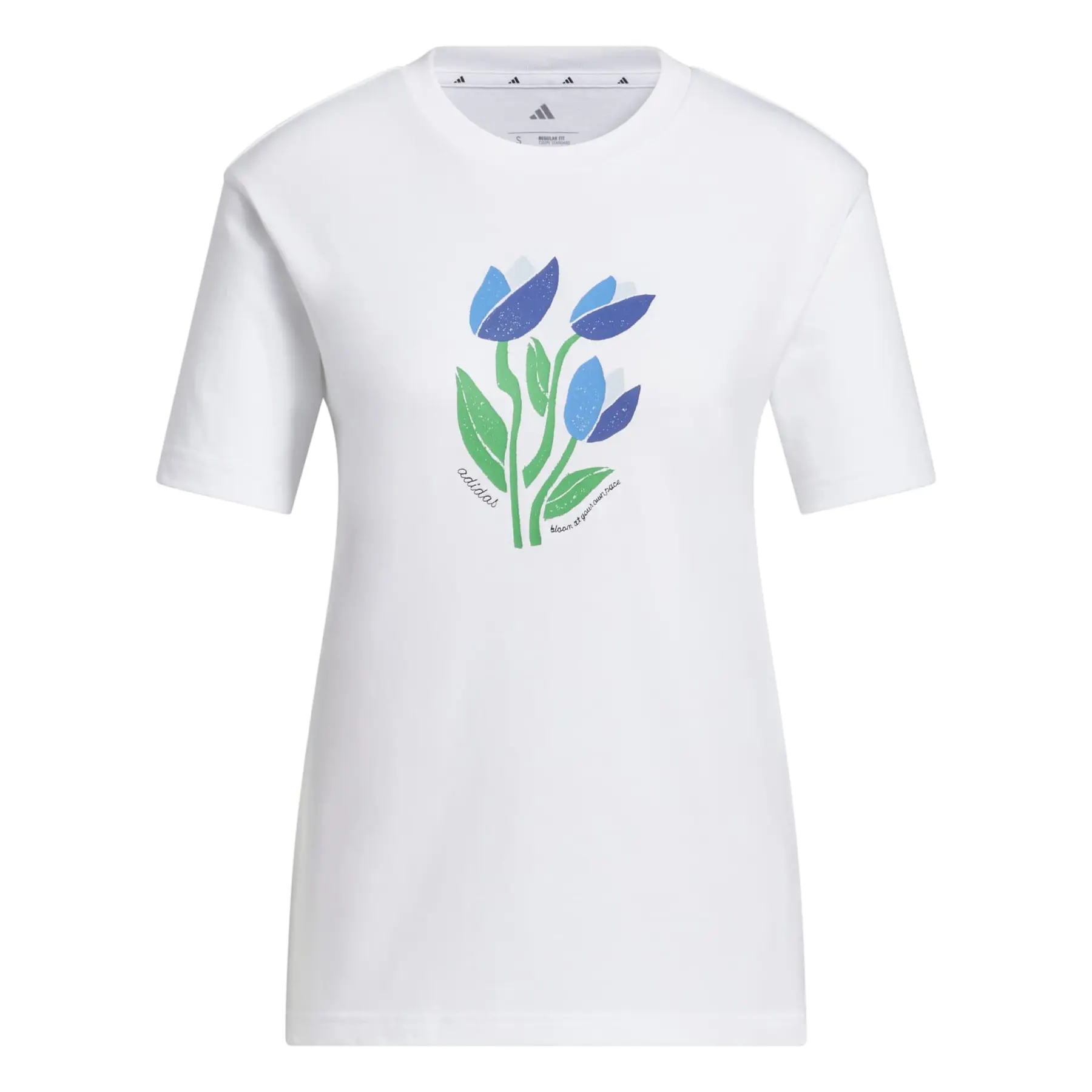 Adidas Women's Blanc T-Shirt Floral Bloom At Your Own Pace