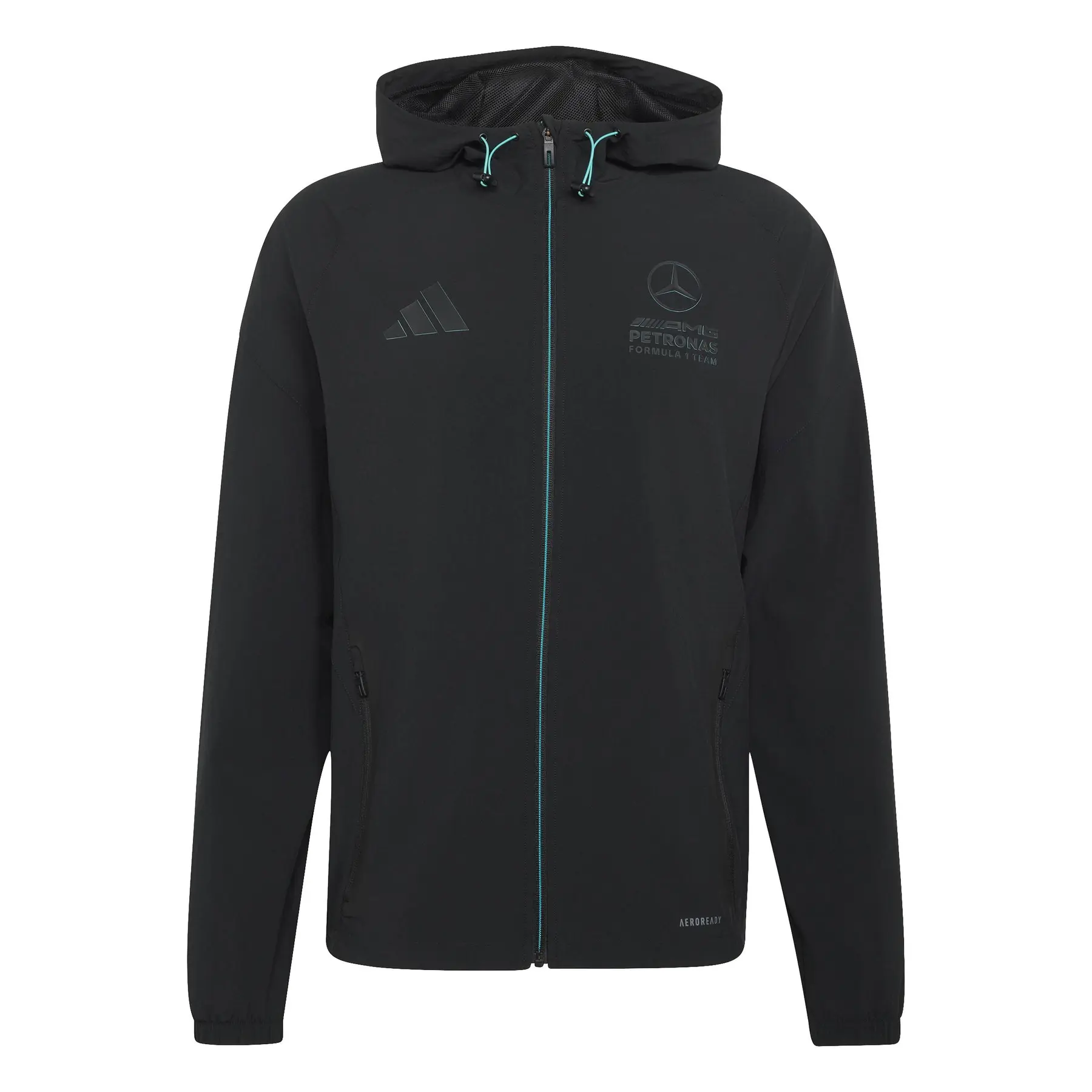 Adidas Homme Veste de survêtement Mercedes LOT, Noir, Taille L
