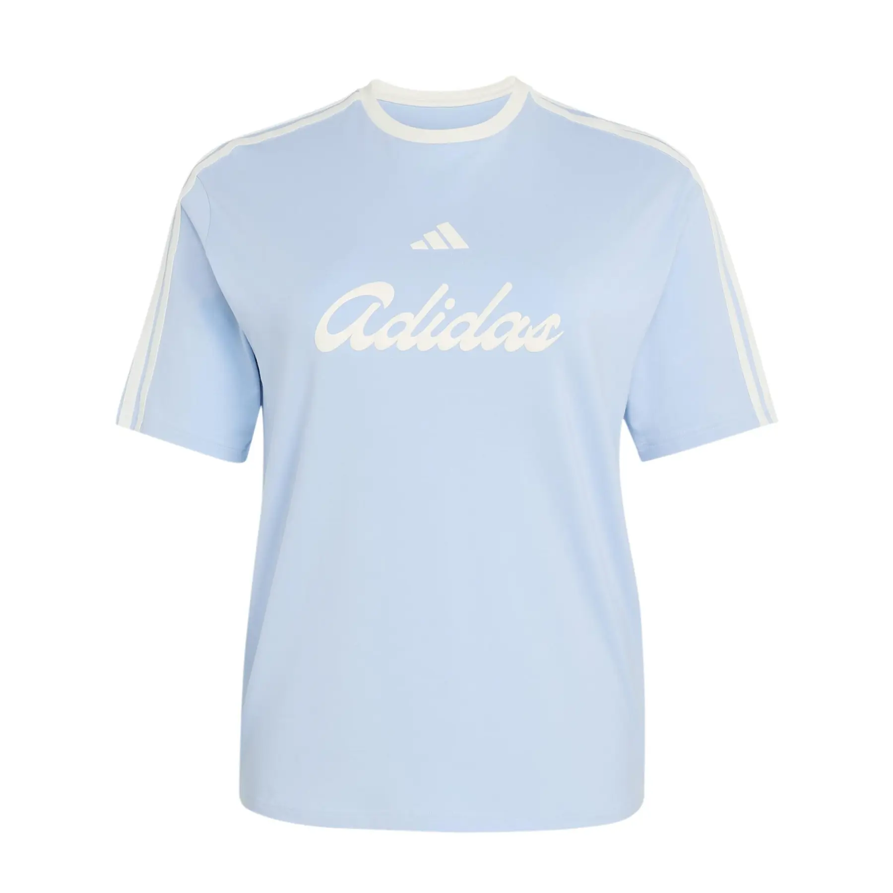 Adidas Women's Bleu Graphic T-Shirt Lux Tiro
