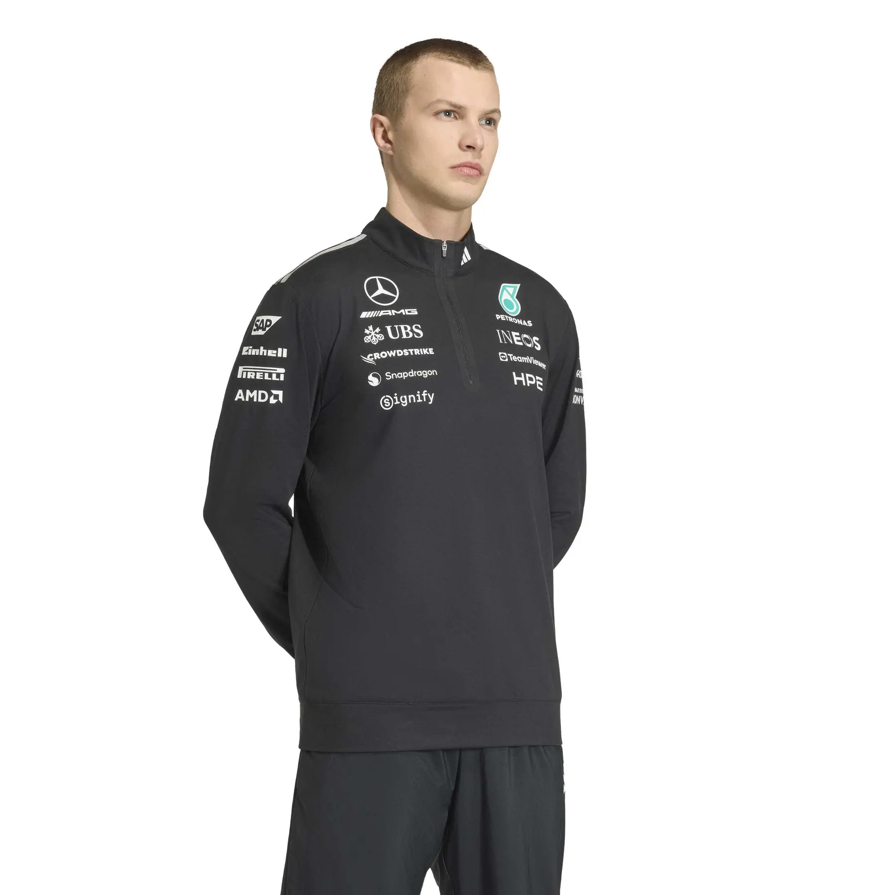 Mercedes AMG 1/4 zip sweatshirt Petronas Formula One Team