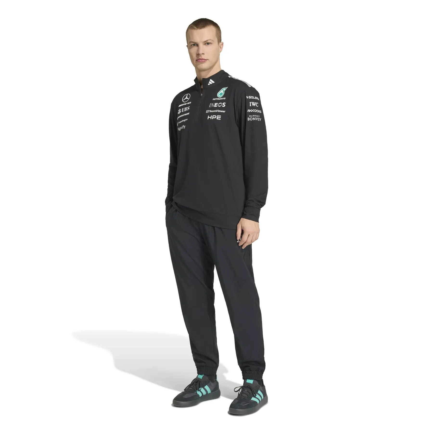 Mercedes AMG 1/4 zip sweatshirt Petronas Formula One Team