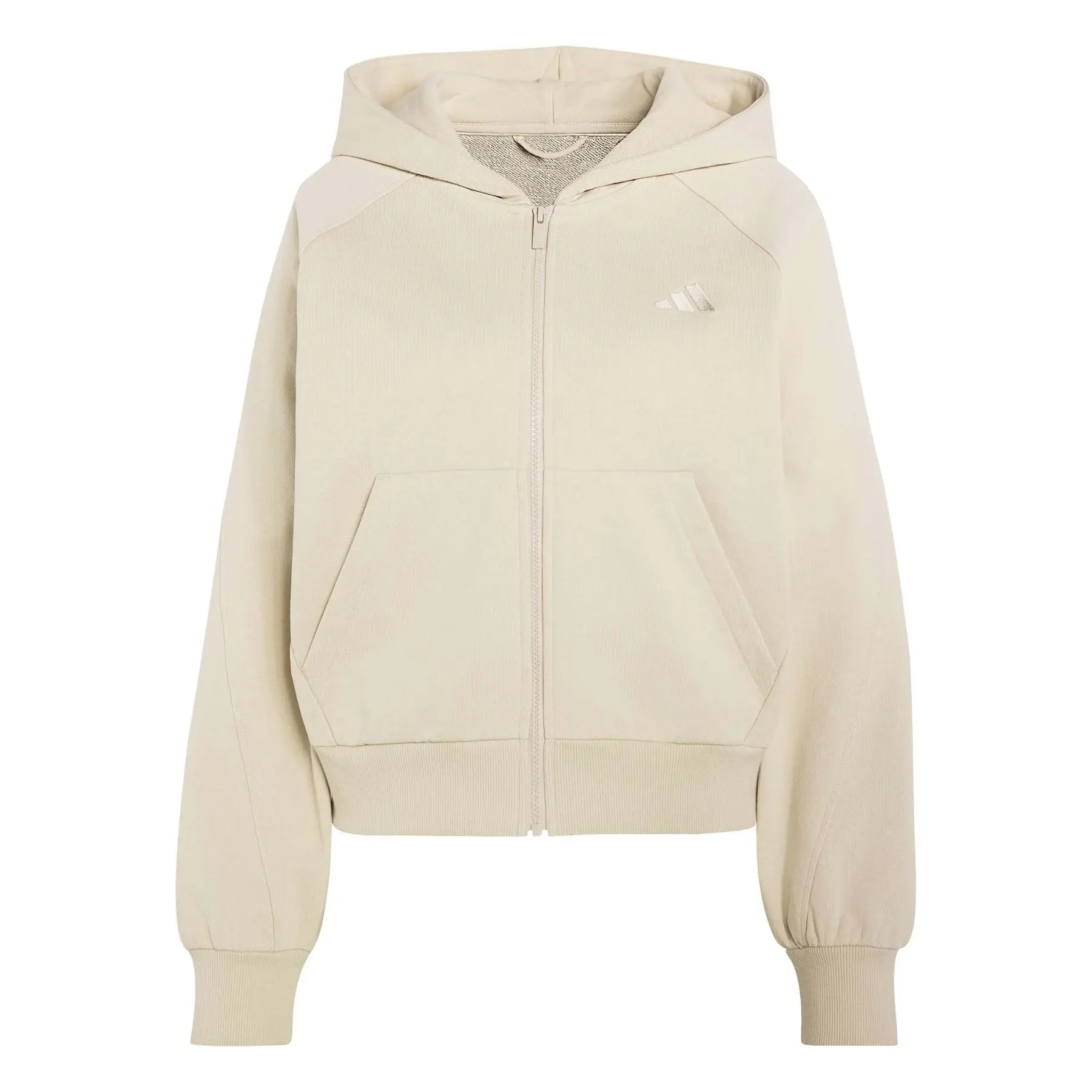 Felpa con cerniera a cappuccio da donna adidas Small Logo