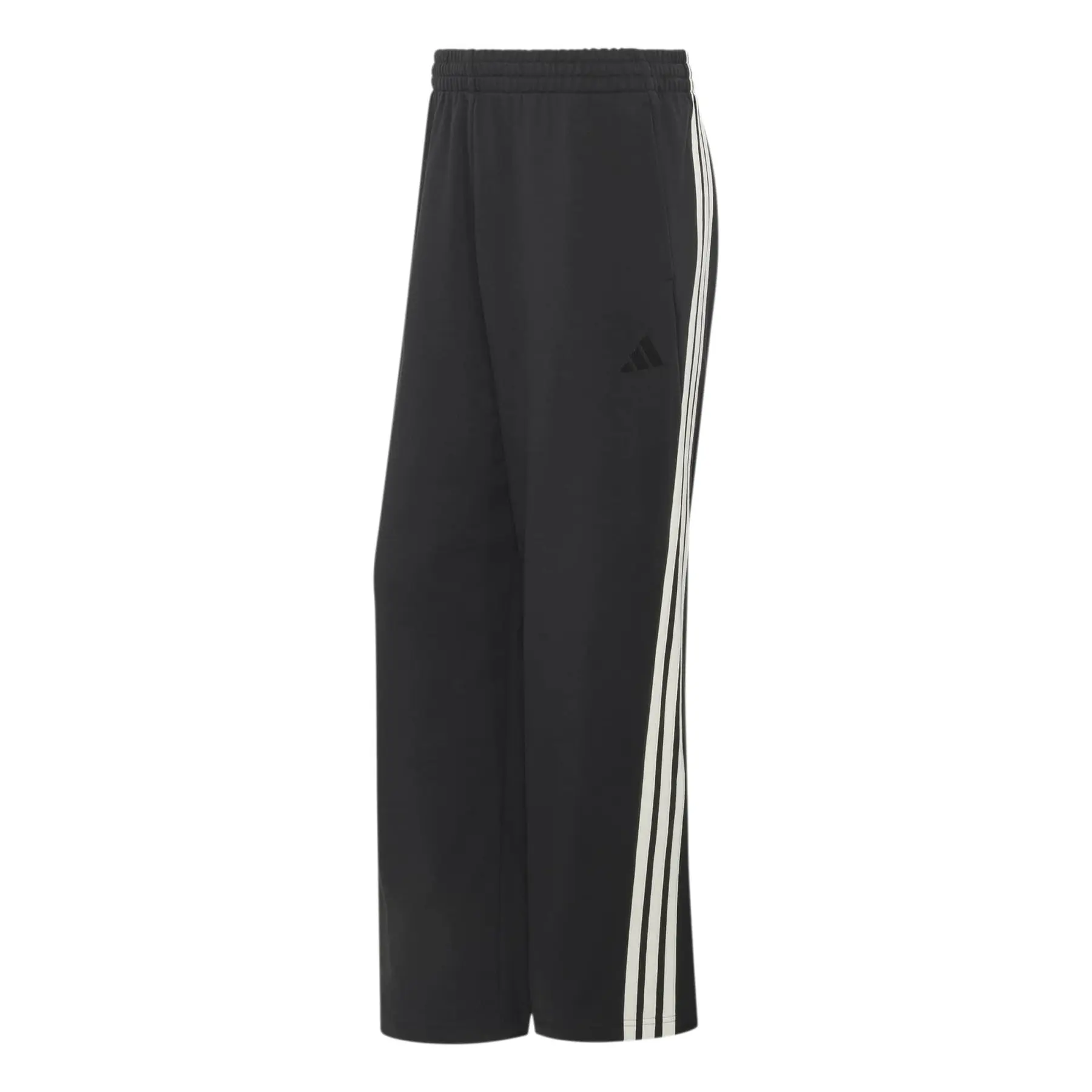Adidas Noir Baggy Joggers 3-Stripes