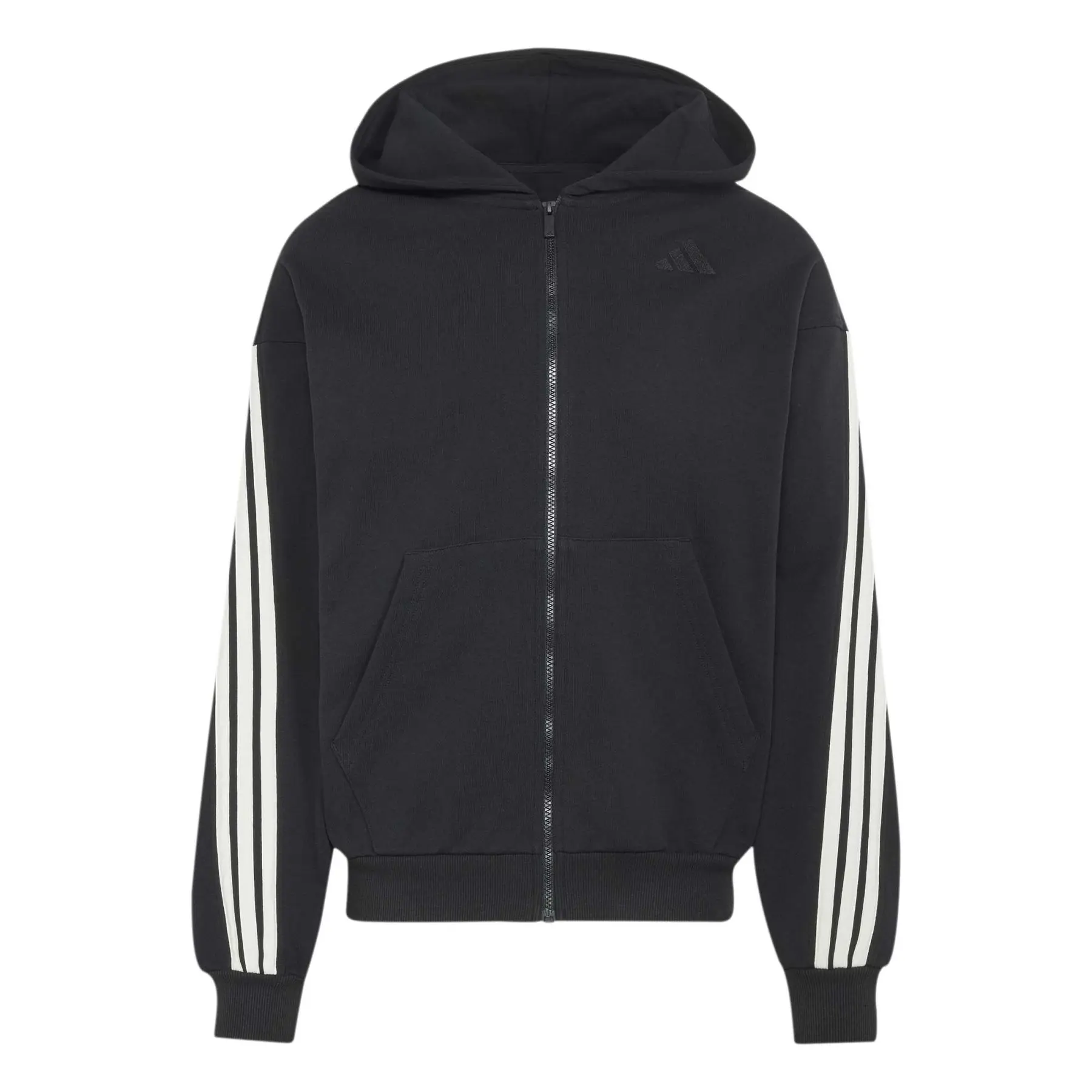 Felpa con cerniera a cappuccio adidas 3-Stripes