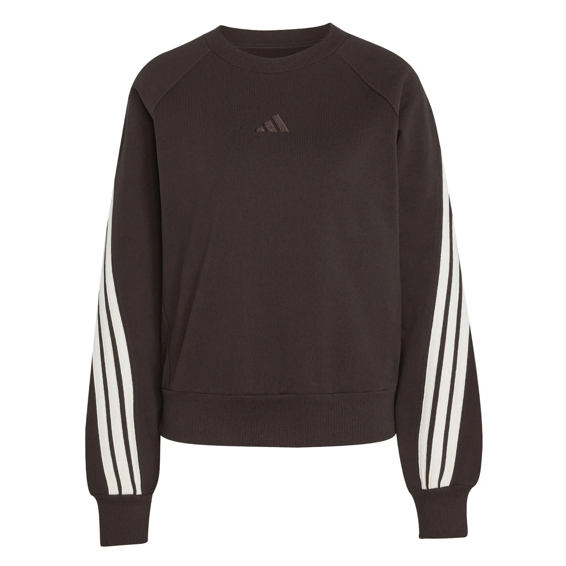Adidas Women's Marron Sweatshirt Woman 3-Stripes