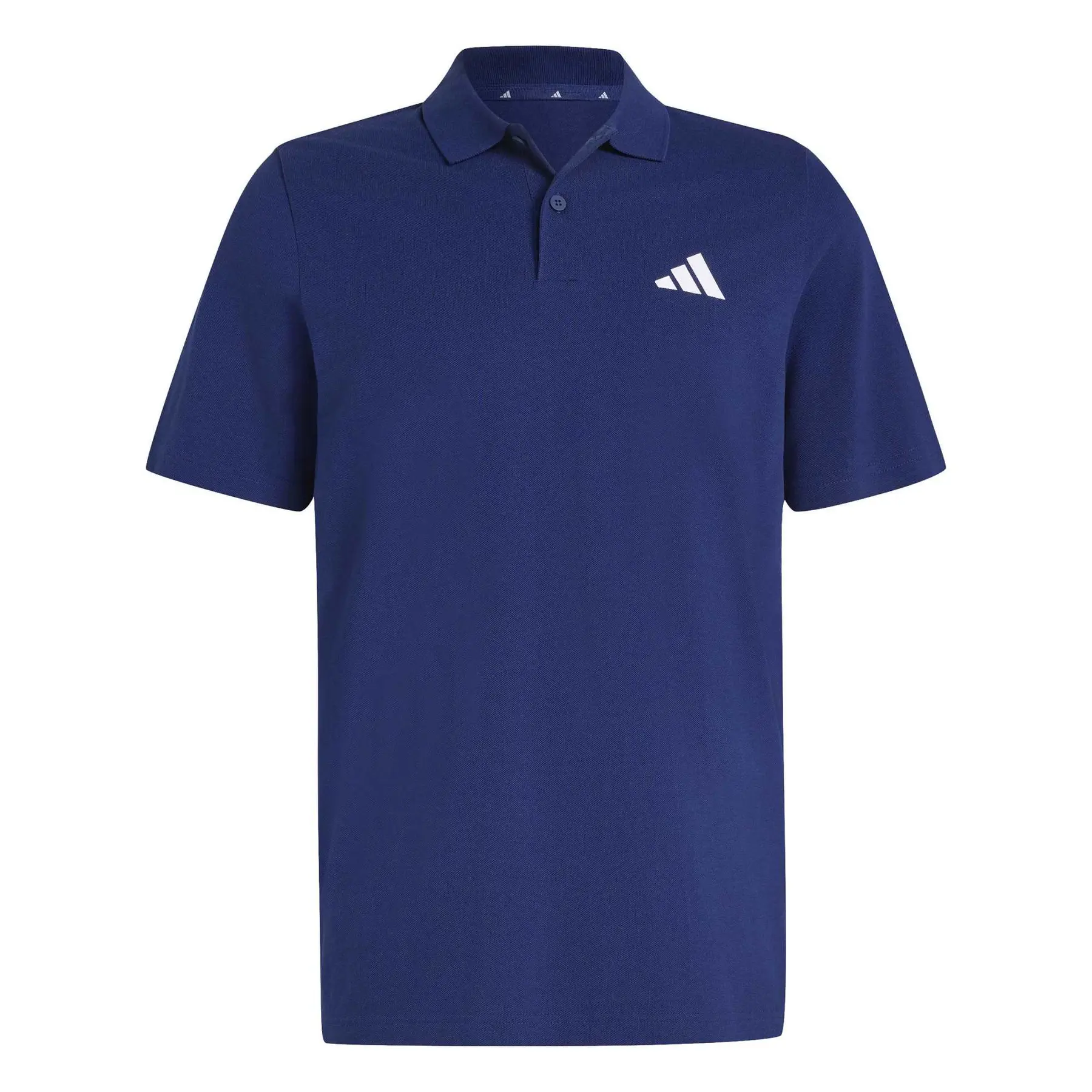 Adidas Bleu Polo Piqué Small Logo Essentials