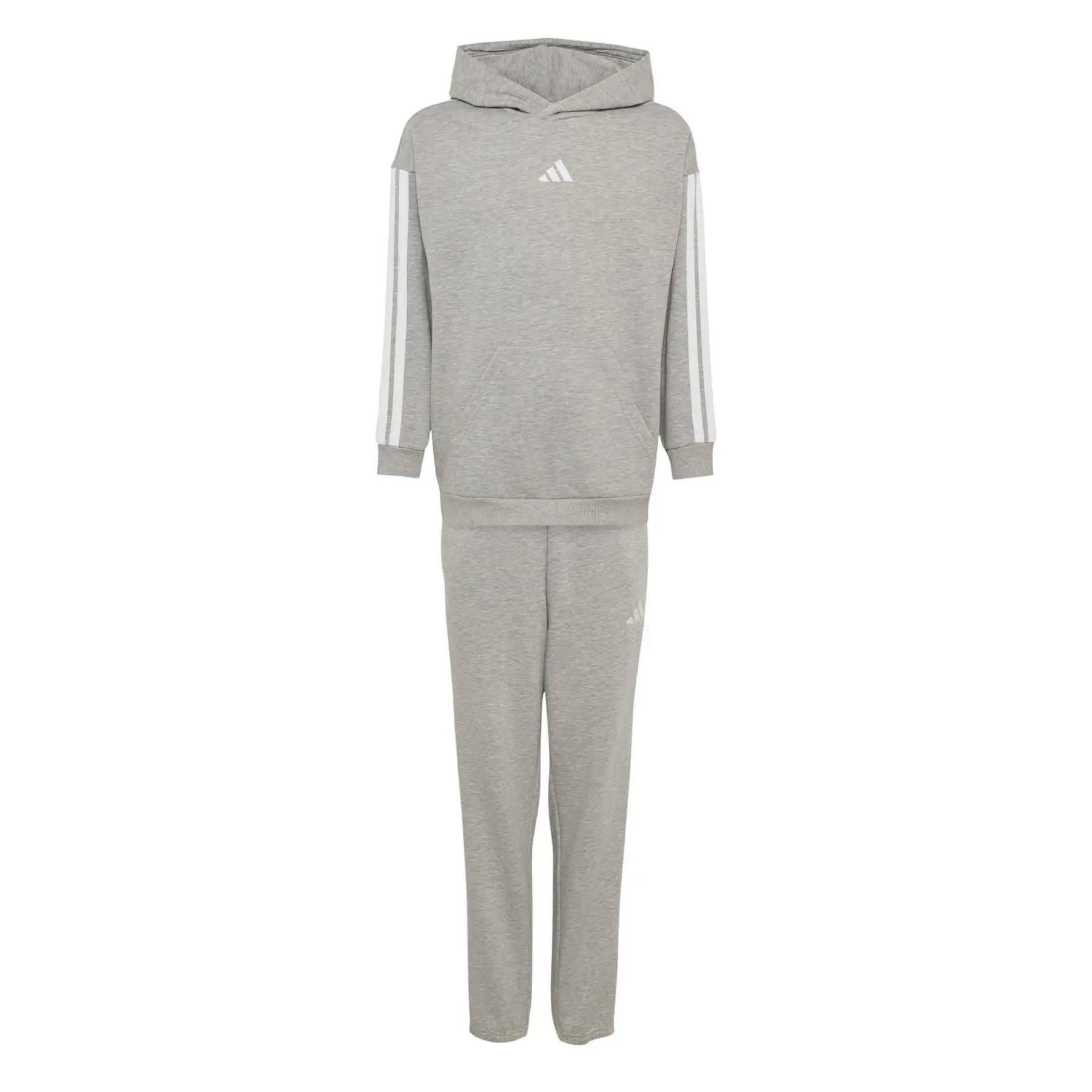 Adidas Boys Gris Children's Tracksuit Essentials 3-Stripes