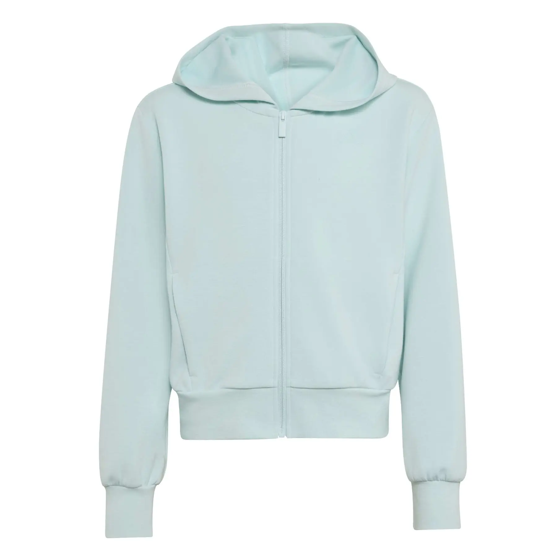 Felpa con cerniera a cappuccio da bambina adidas
