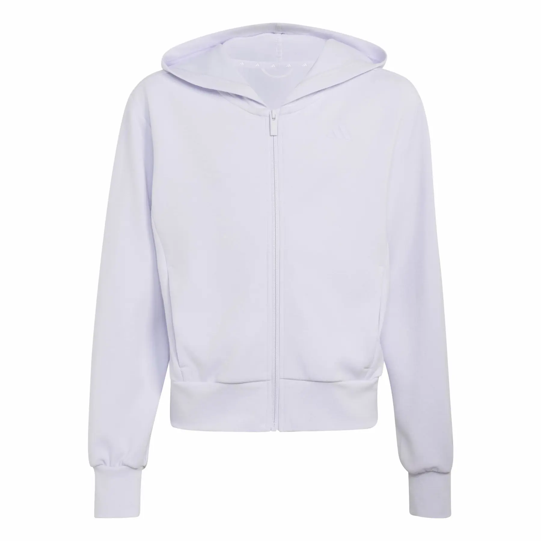 Felpa con cerniera a cappuccio da bambina adidas