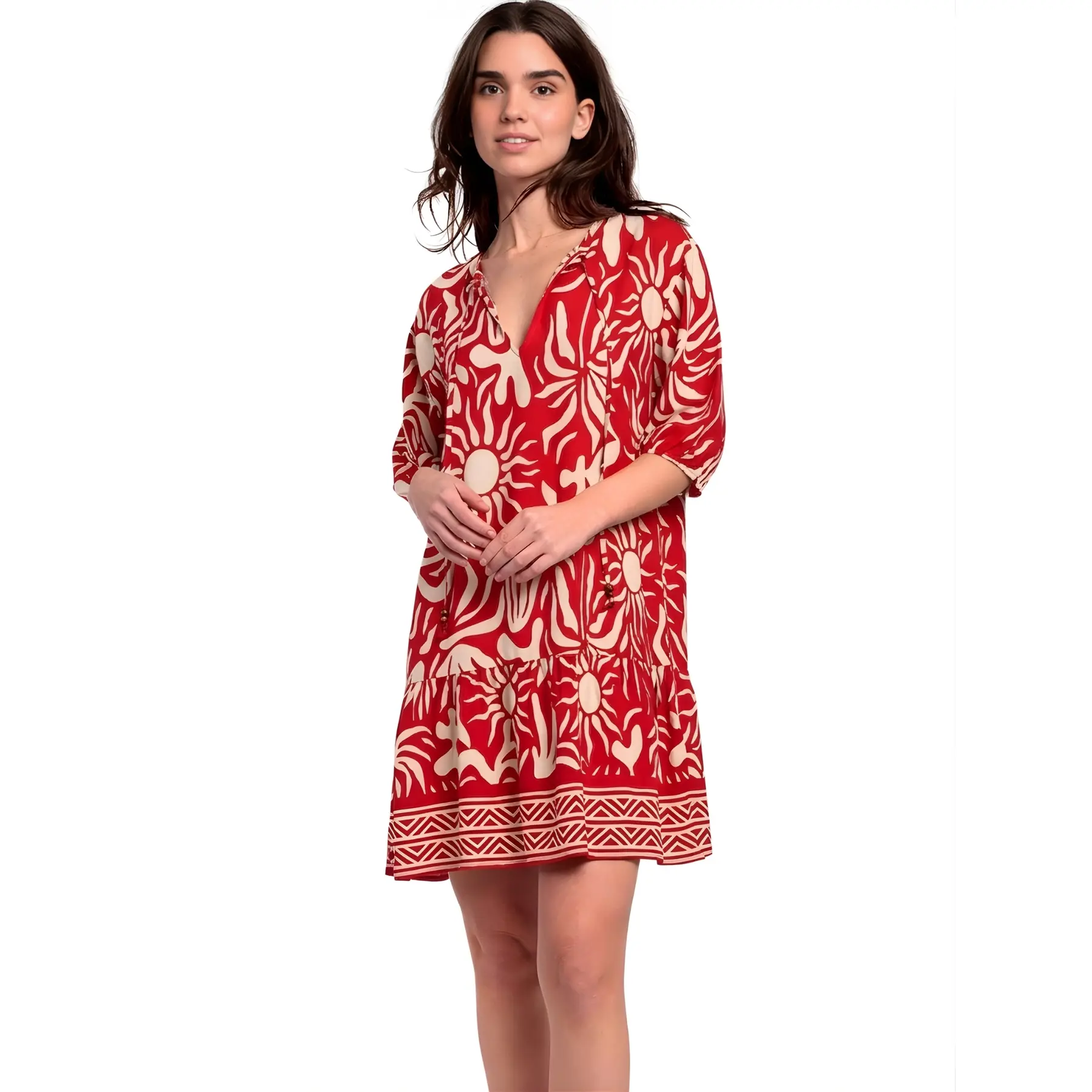 Vestito donna con maniche a 3/4  Sun Summer