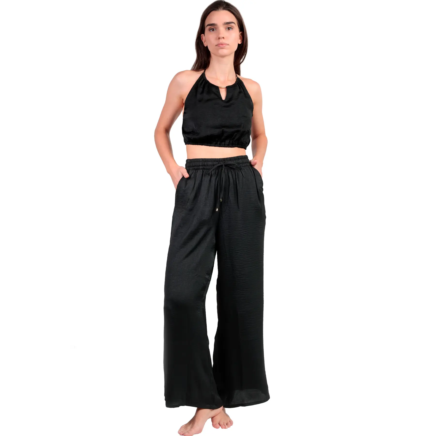 Completo top e pantaloni donna  Satinee Beach