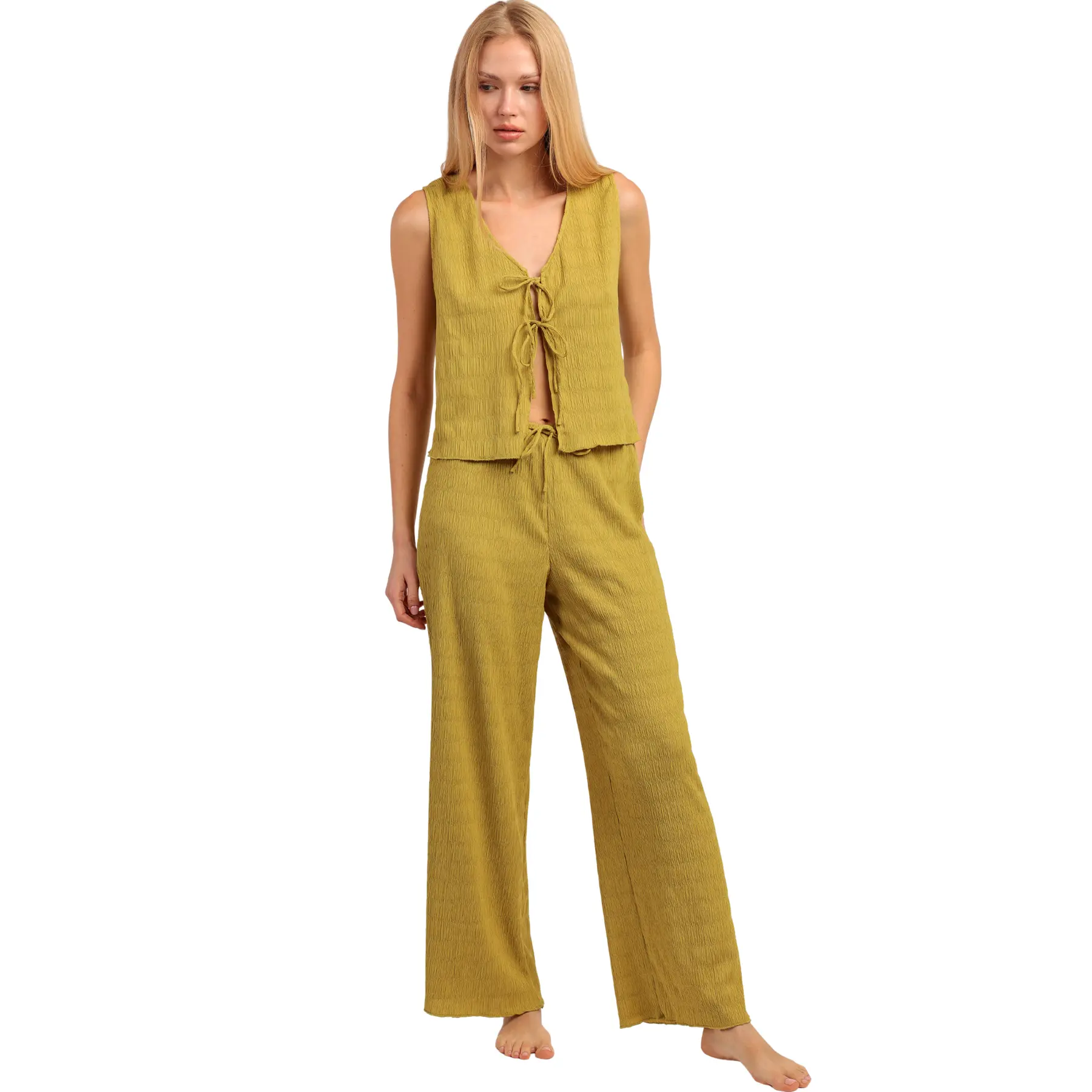 Completo pantalone e top donna  Halter Style