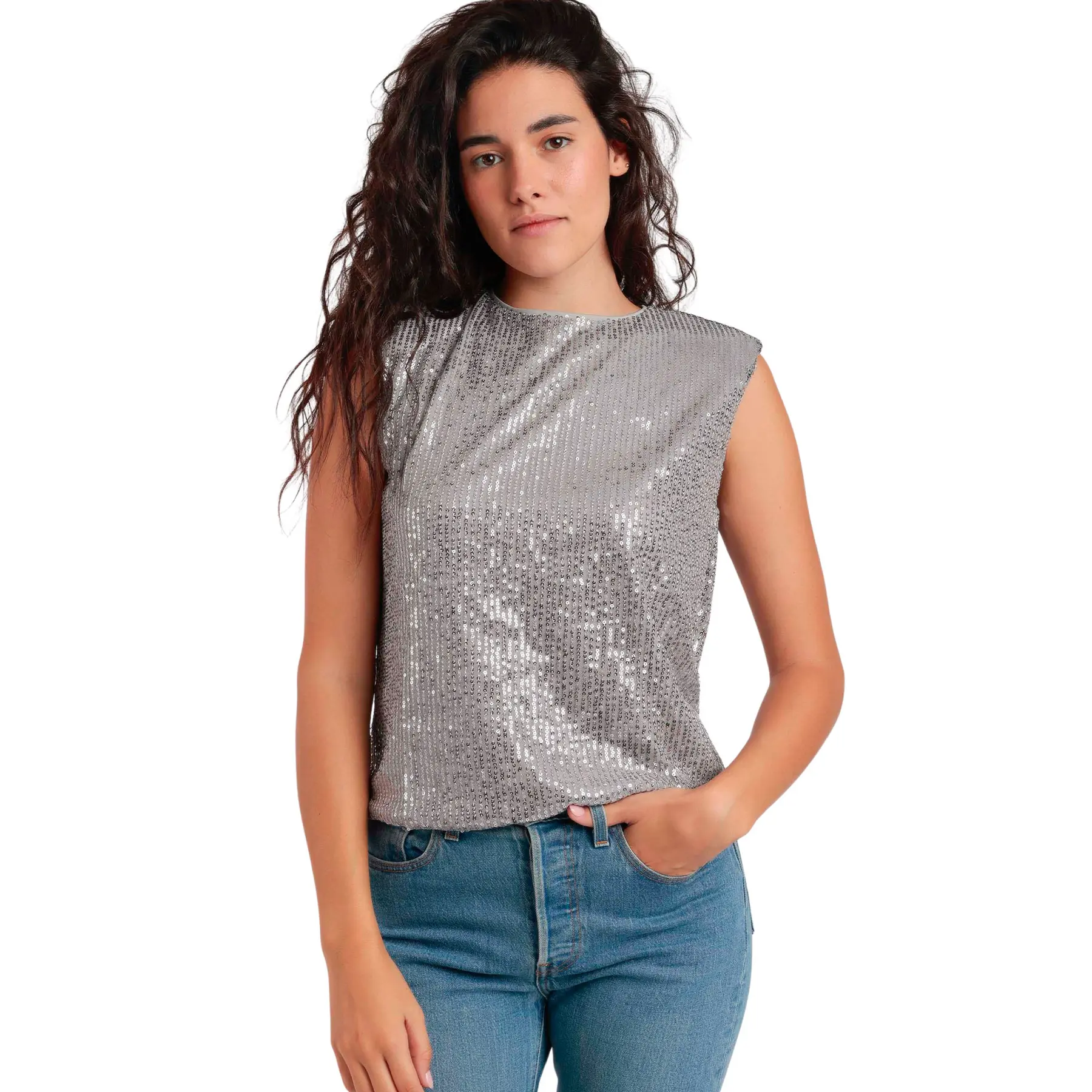 Canottiera da donna in paillettes  Bright And Shine