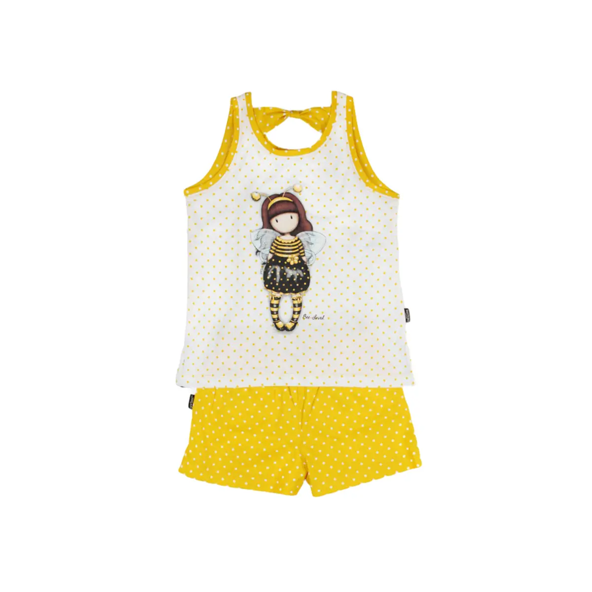 Mädchen Unterhemd Pyjama mit Shorts Admas Bee-Loved
