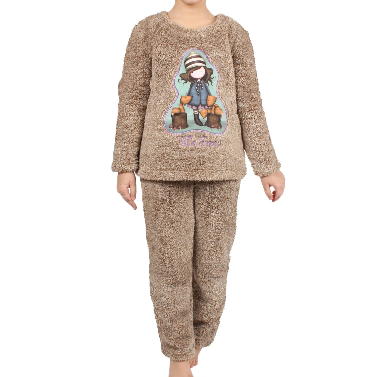Meisjes Pyjama met Lange Mouwen en Broek Admas Corel The Foxes