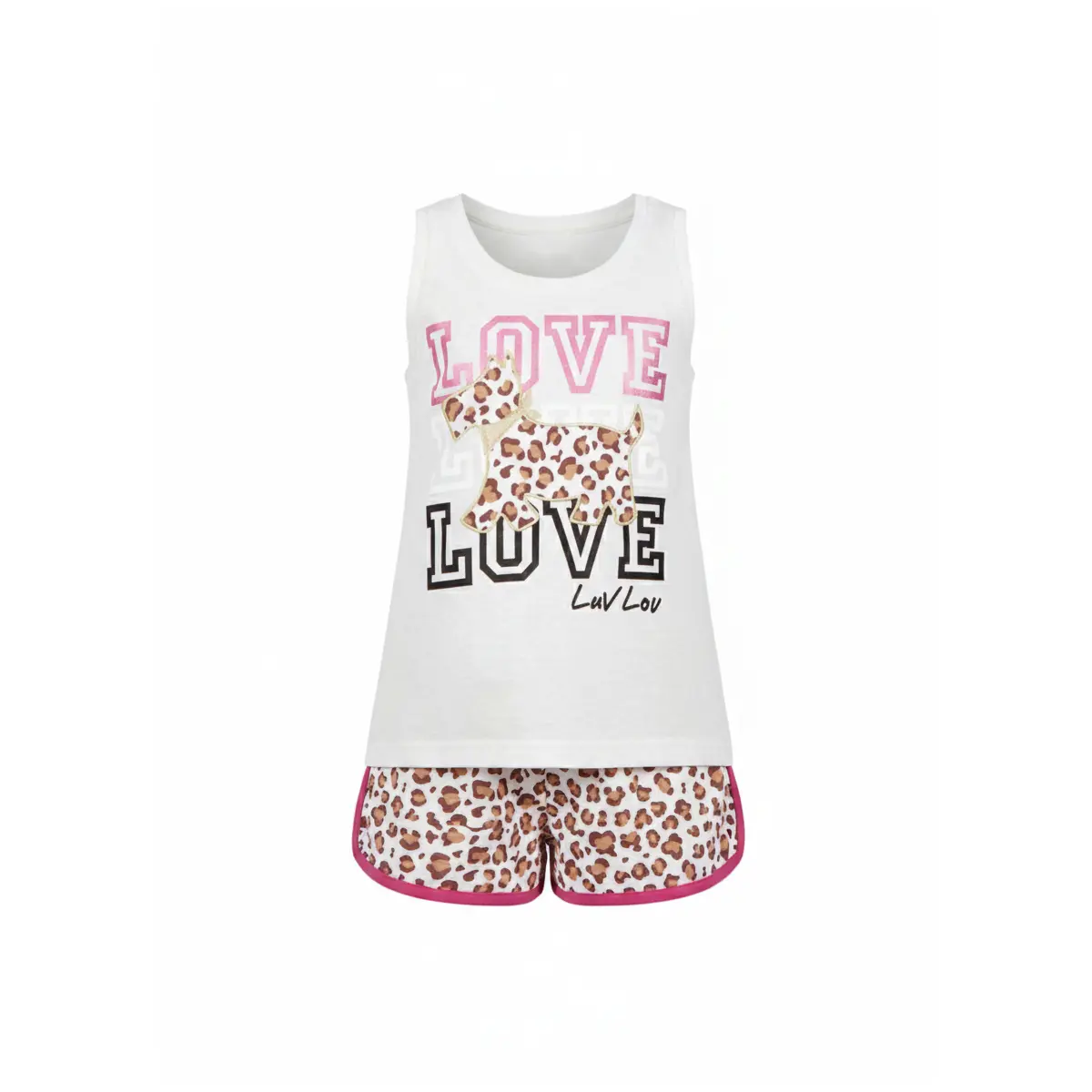 Pyjama débardeur et short fille Admas LouLou Jungle