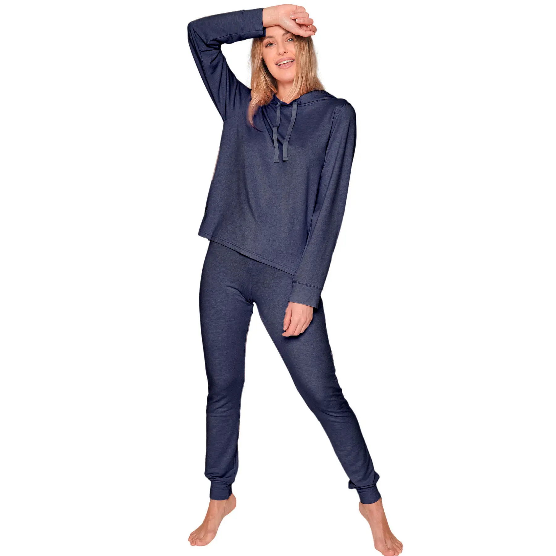 Completo pigiama con felpa con cappuccio e pantaloni donna  Make It Happen