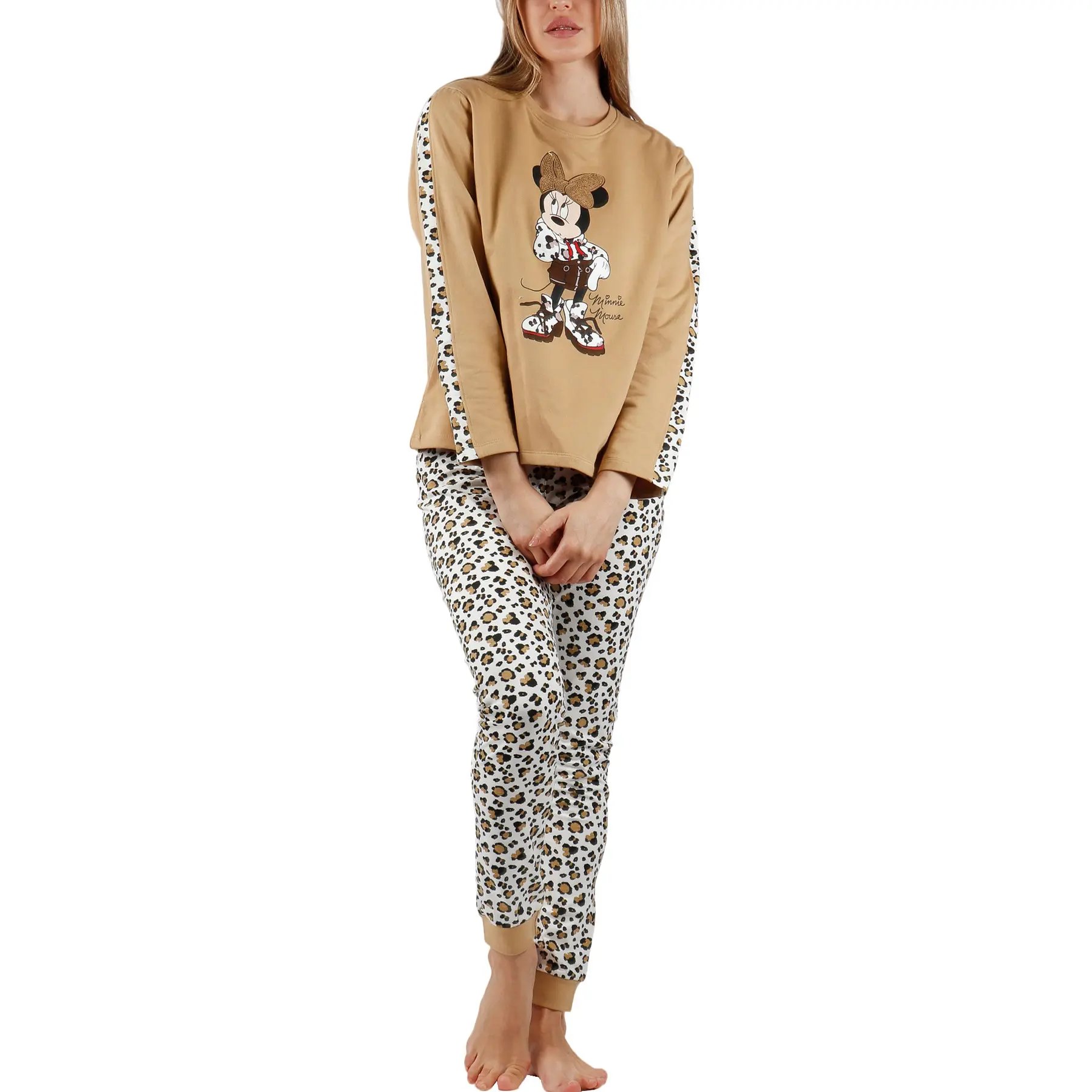 Pigiami da donna  Minnie Leopardo Disney