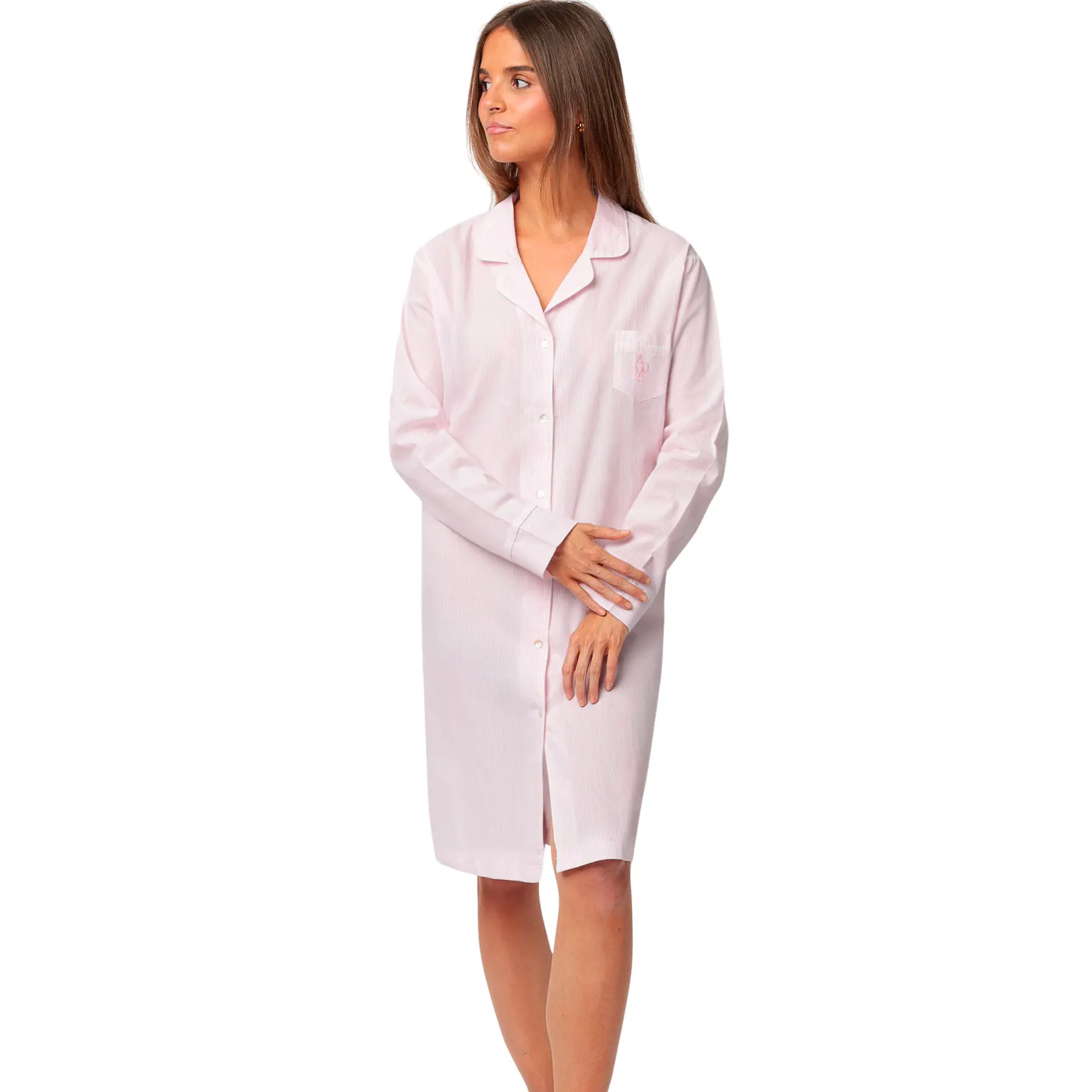 Chemise da notte a maniche lunghe donna  Stripes Home