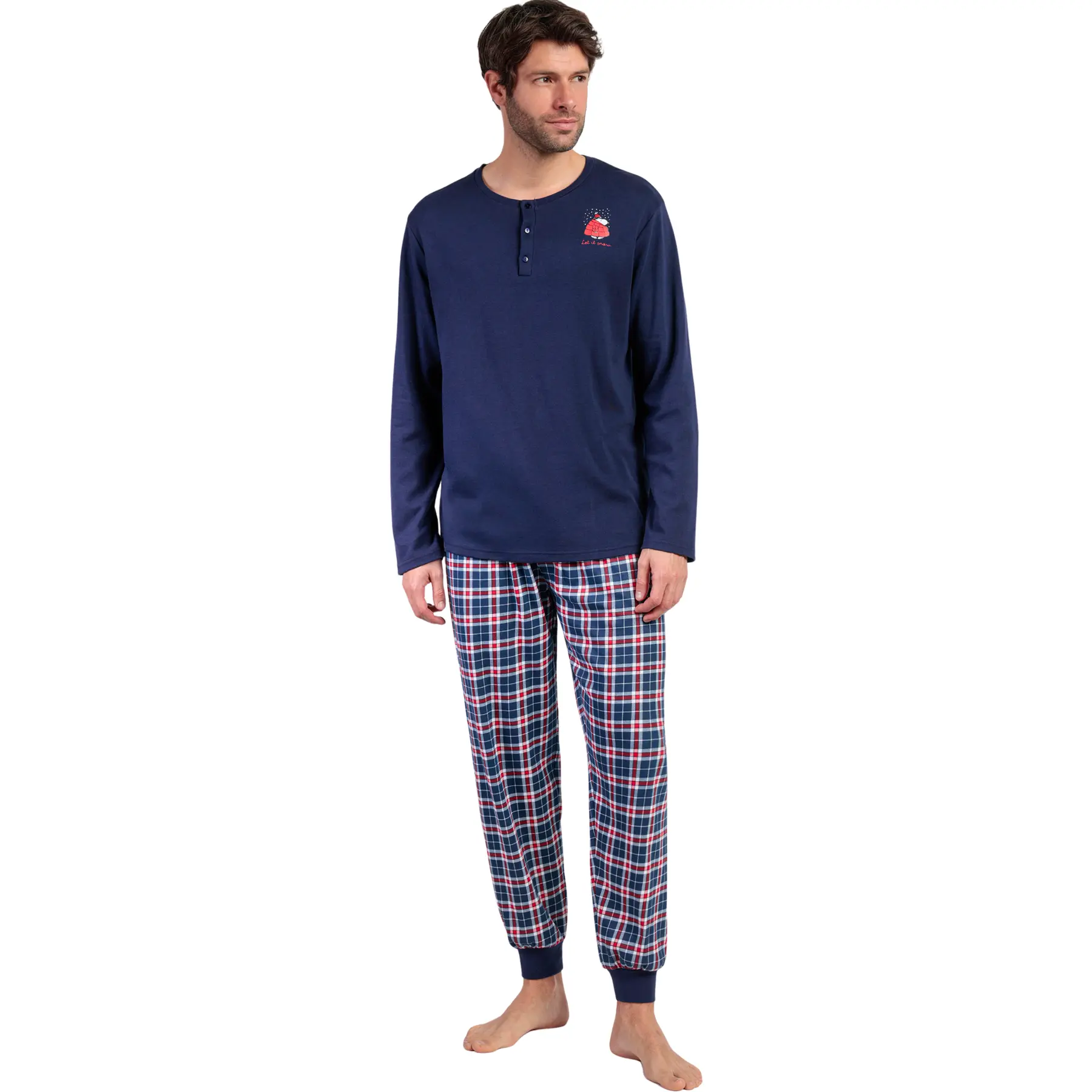 Image of Pyjama Oberteil mit langen Ärmeln und Hose Admas Snow Peanuts