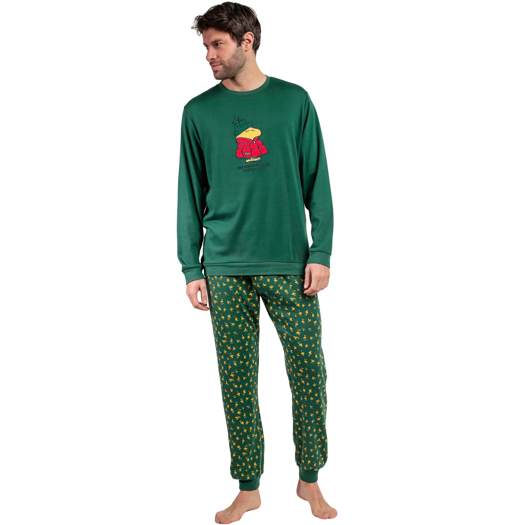 Image of Pyjama Oberteil mit langen Ärmeln und Hose mit langen Ärmeln und Hose Admas Classic Peanuts