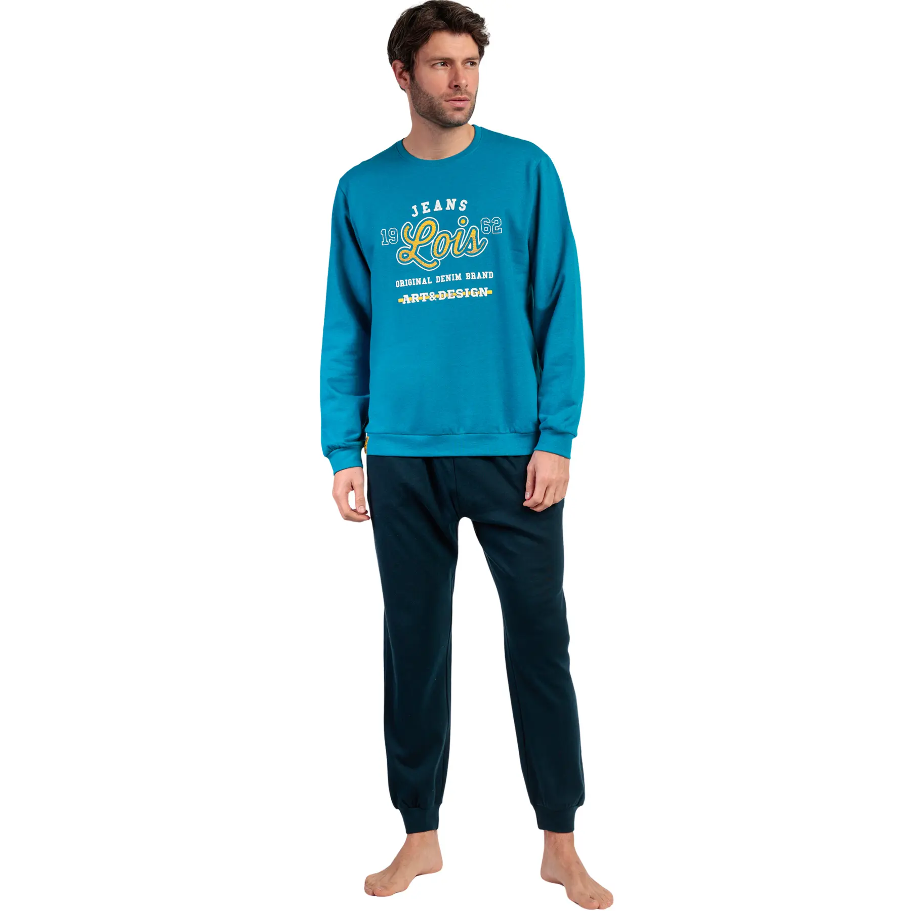 Image of Pyjama Oberteil mit langen Ärmeln und Hose Admas Snow Lois