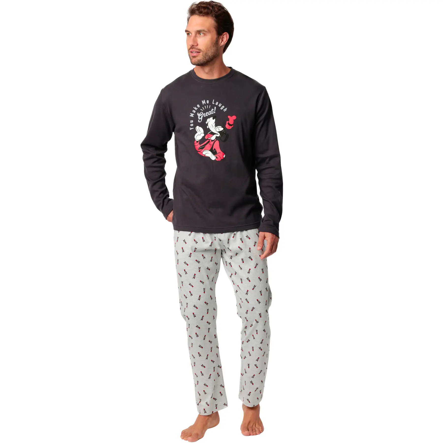 Image of Pyjama Oberteil mit langen Ärmeln und Hose Admas Make Me Laugh Disney