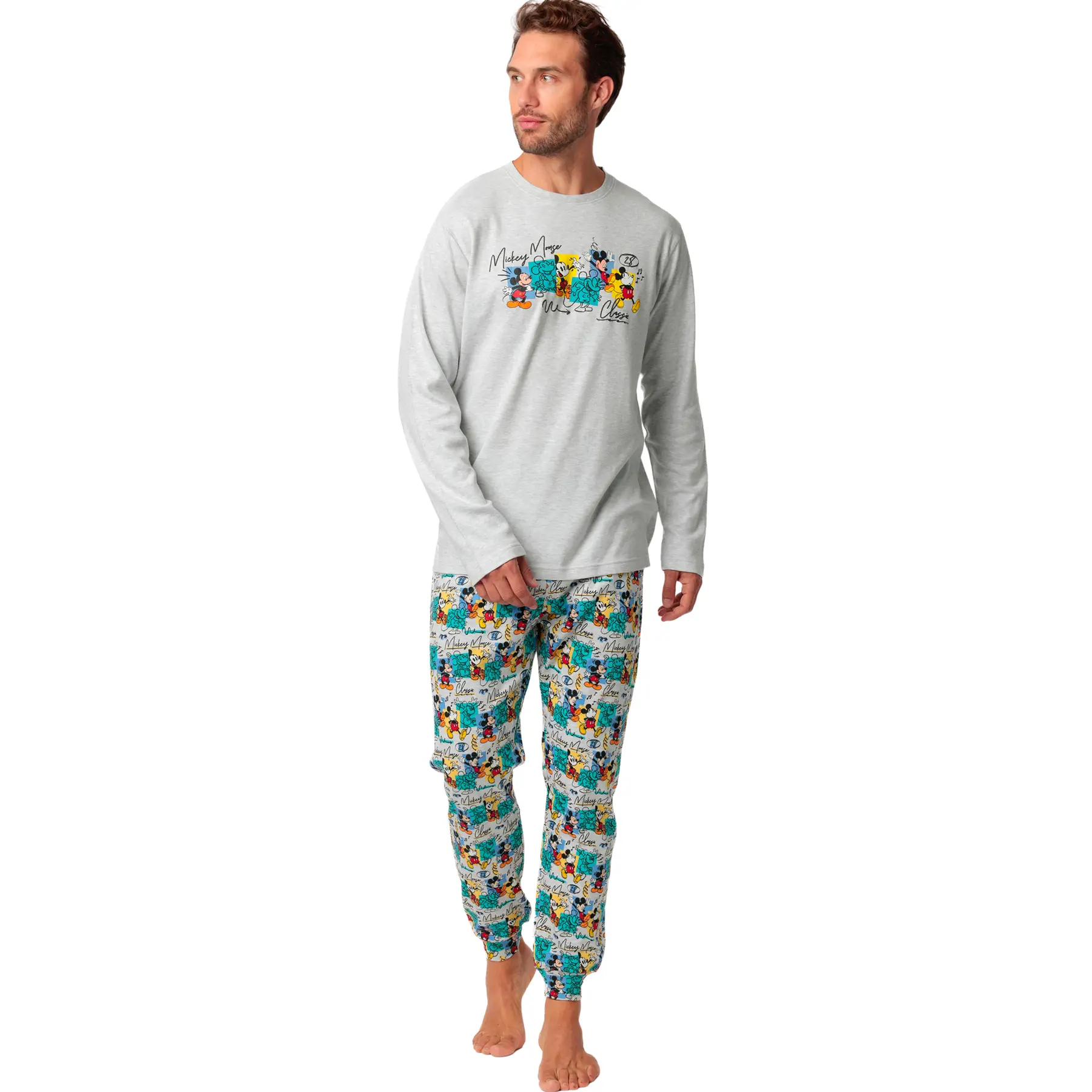 Image of Pyjama Oberteil mit langen Ärmeln und Hose Admas Original Mickey Disney