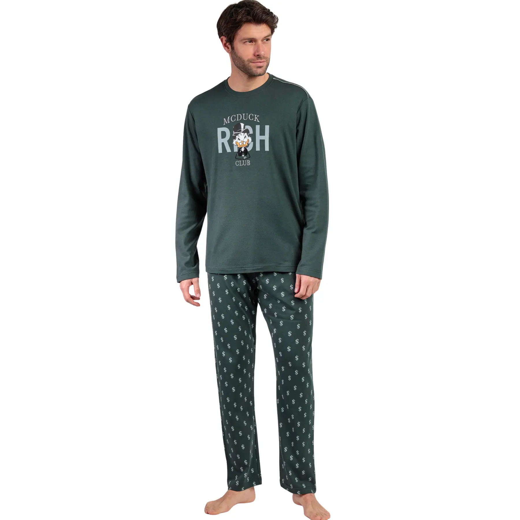 Image of Pyjama Oberteil mit langen Ärmeln und Hose Admas MCDuck Disney