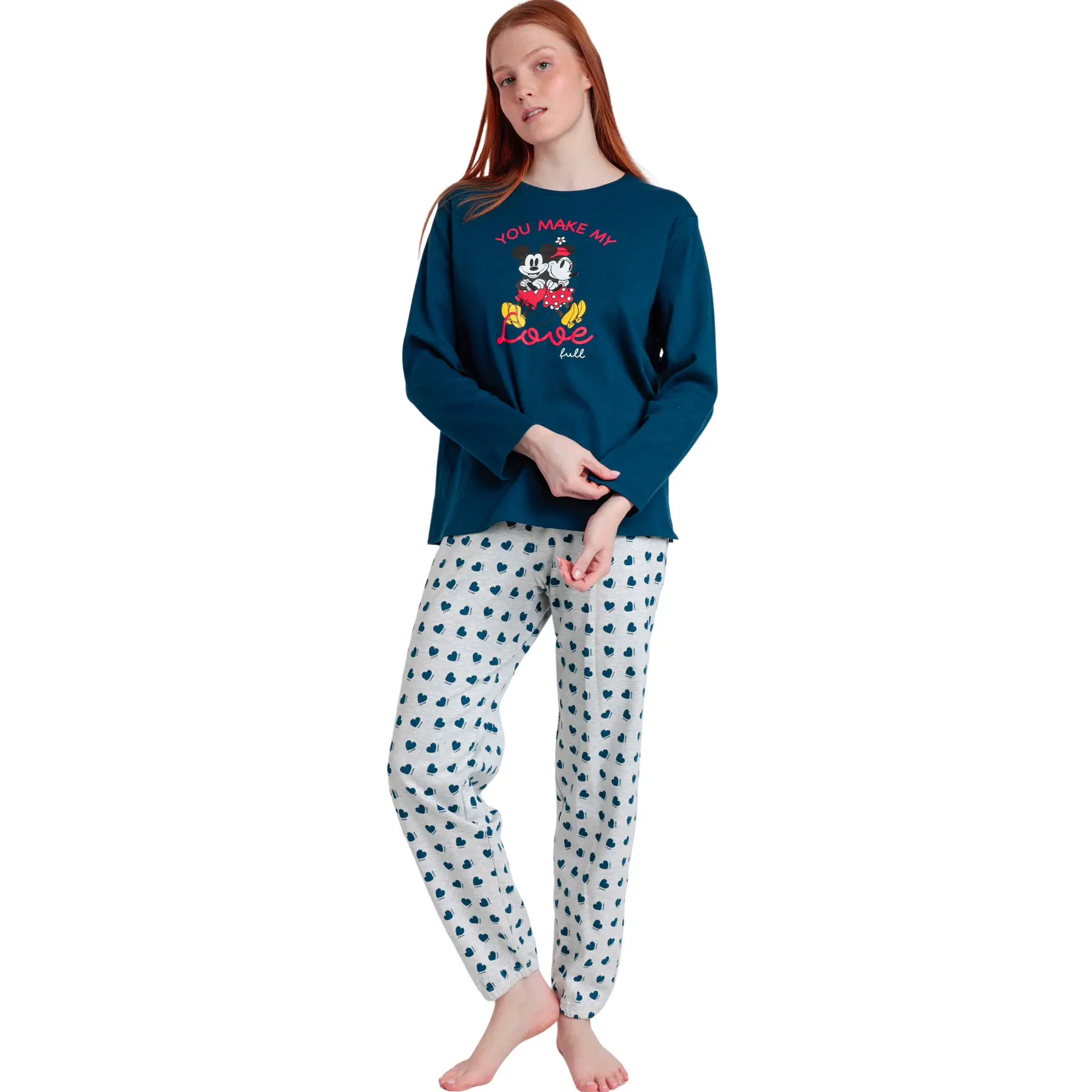 Pigiama a maniche lunghe e pantaloni donna  You Make My Love Disney