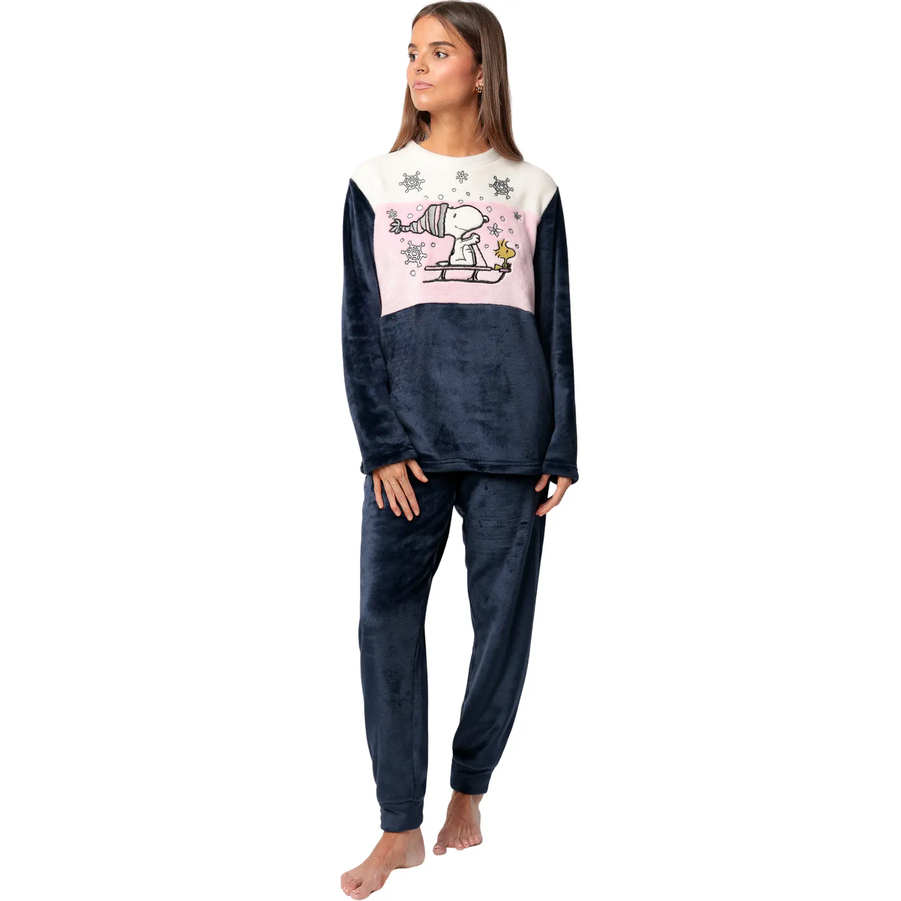 Pigiama a maniche lunghe e pantaloni donna  Snow Drift Peanuts