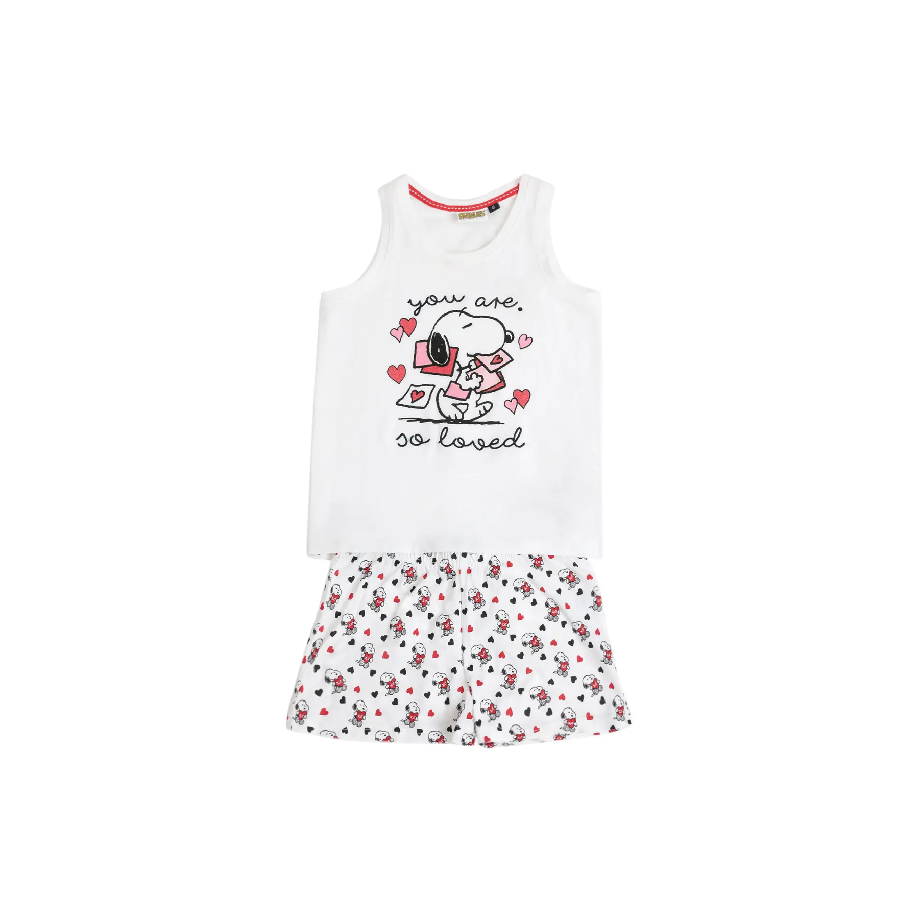 Mädchen-Pyjama Admas Peanuts In My Heart