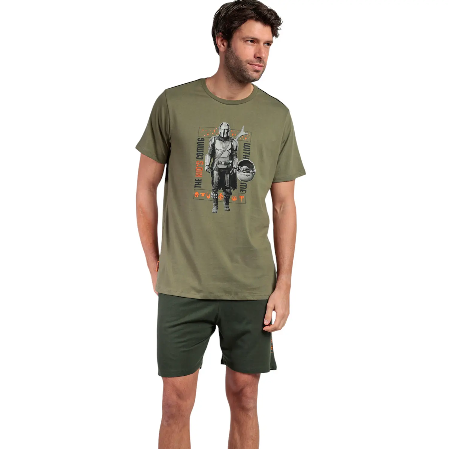 Image of Pyjama T-Shirt und Shorts Admas The Kid Star Wars