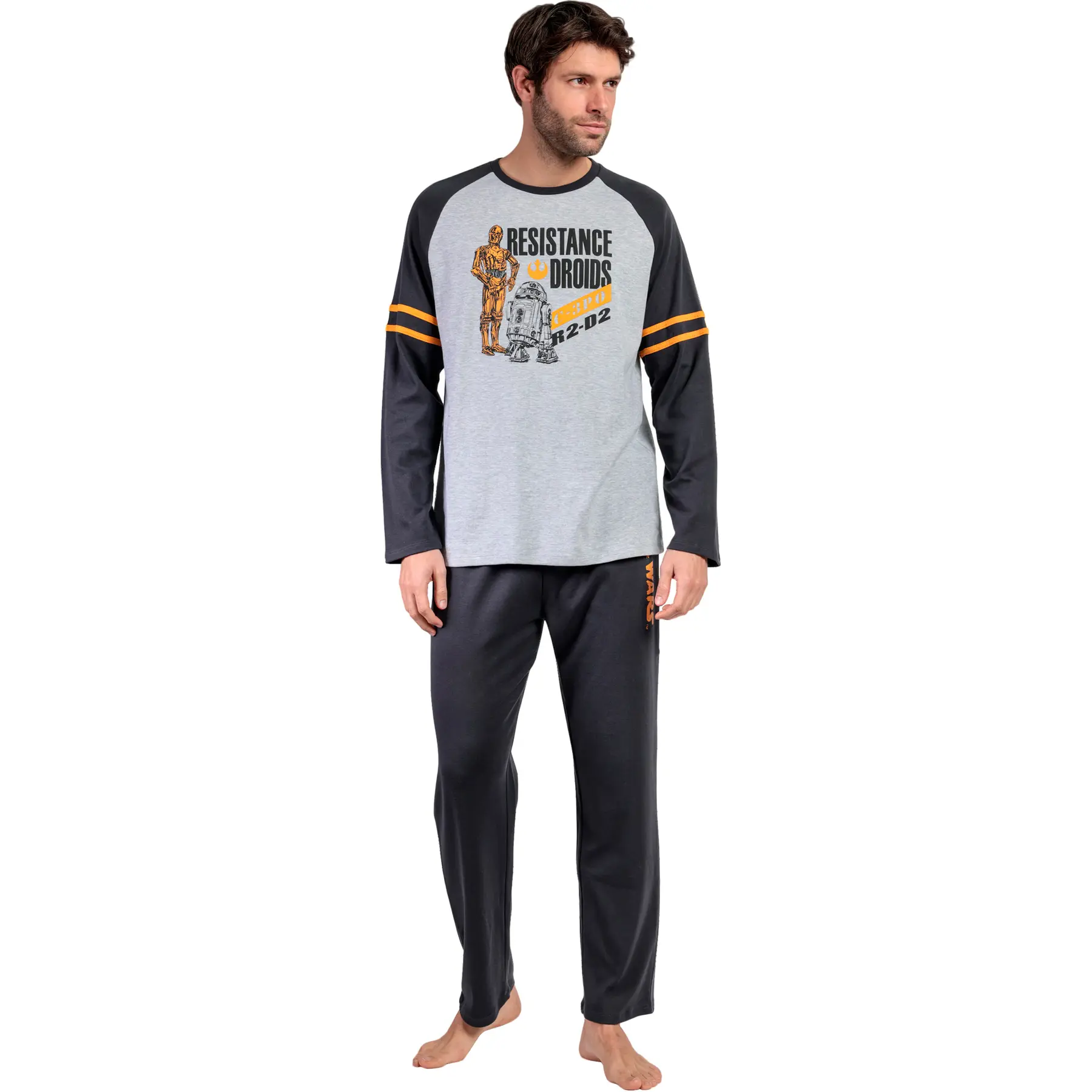 Pyjama Oberteil mit langen Ärmeln und Hose Admas Sport Star Wars