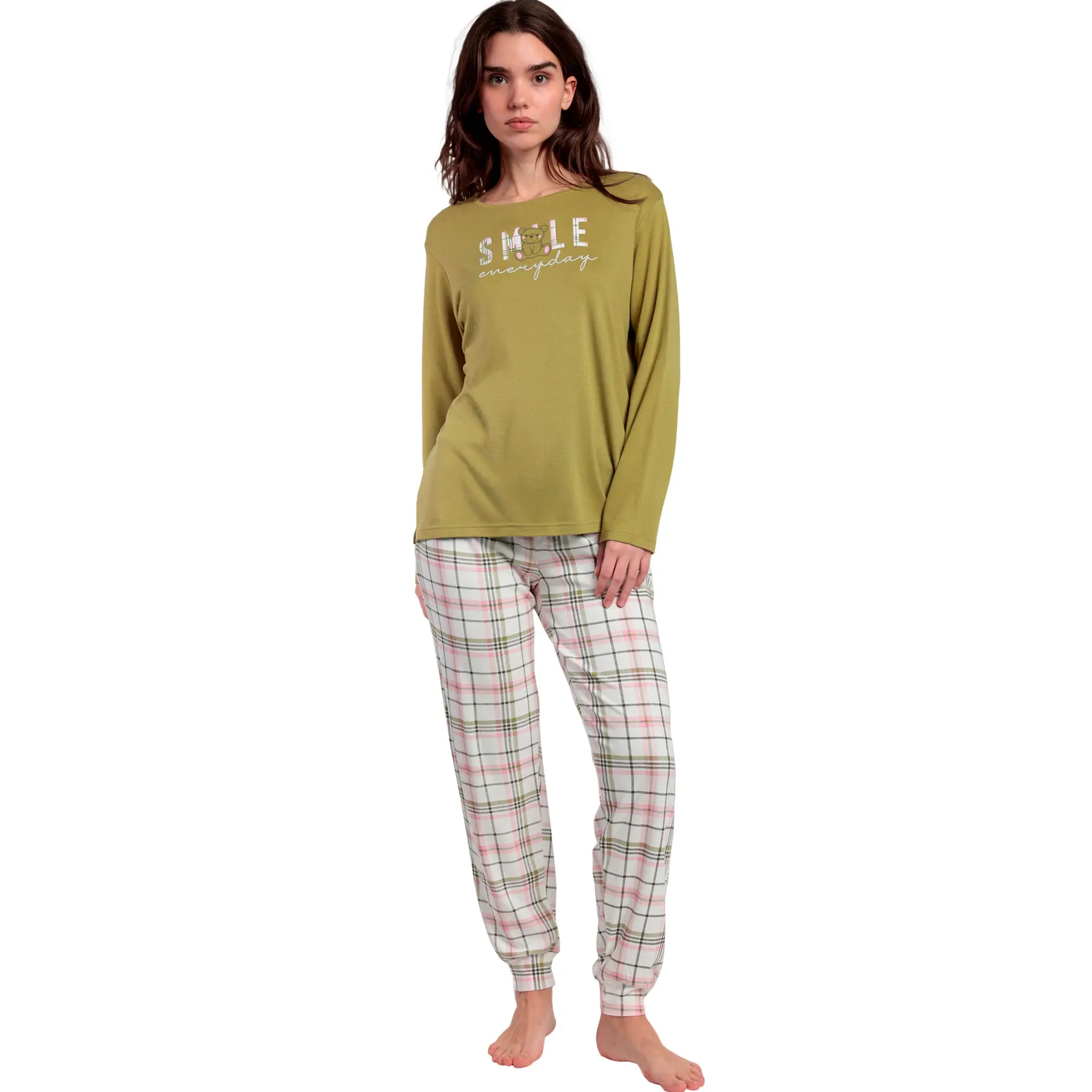 Pigiama a maniche lunghe e pantaloni donna  Smile Everyday