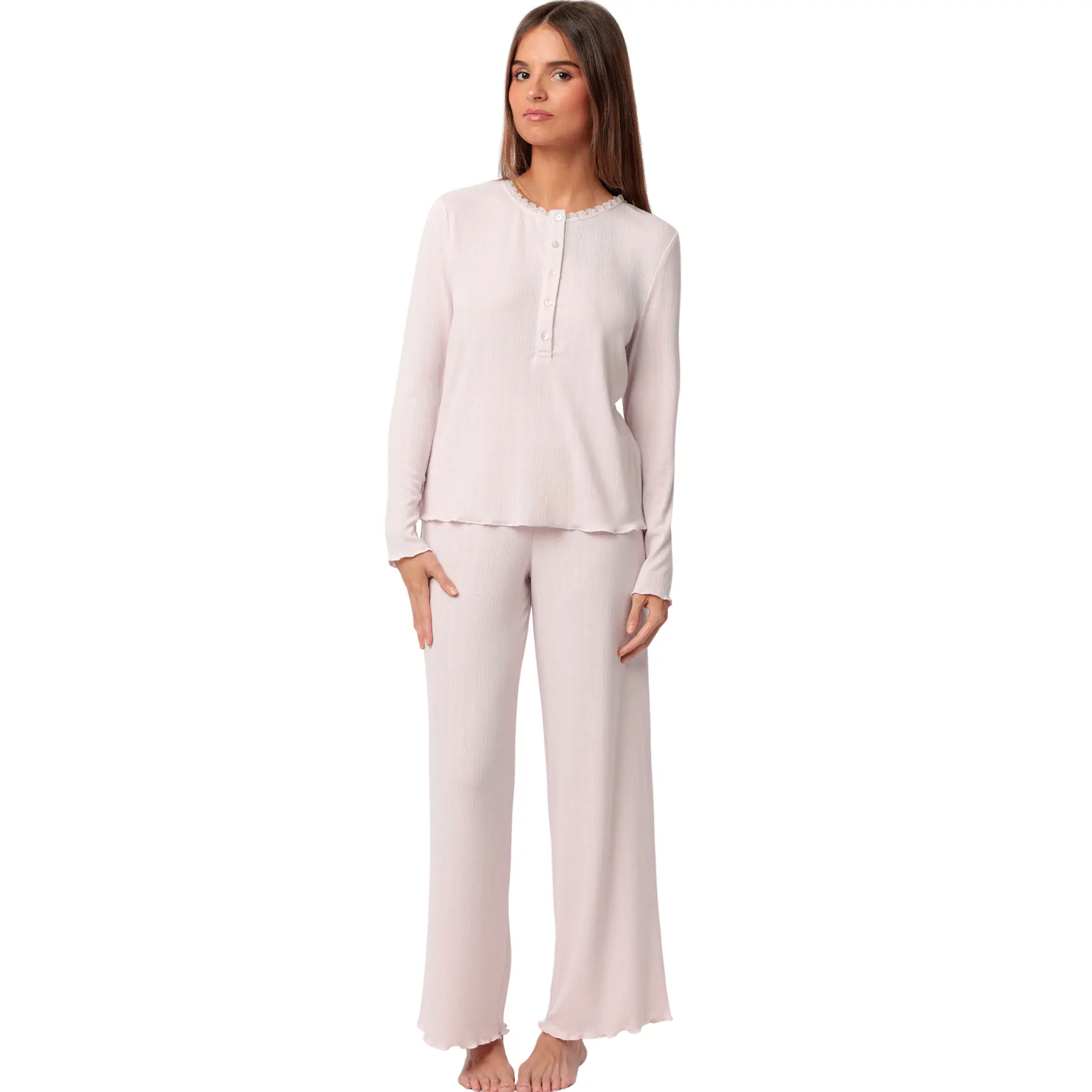 Pigiama a maniche lunghe e pantaloni donna  Romantic