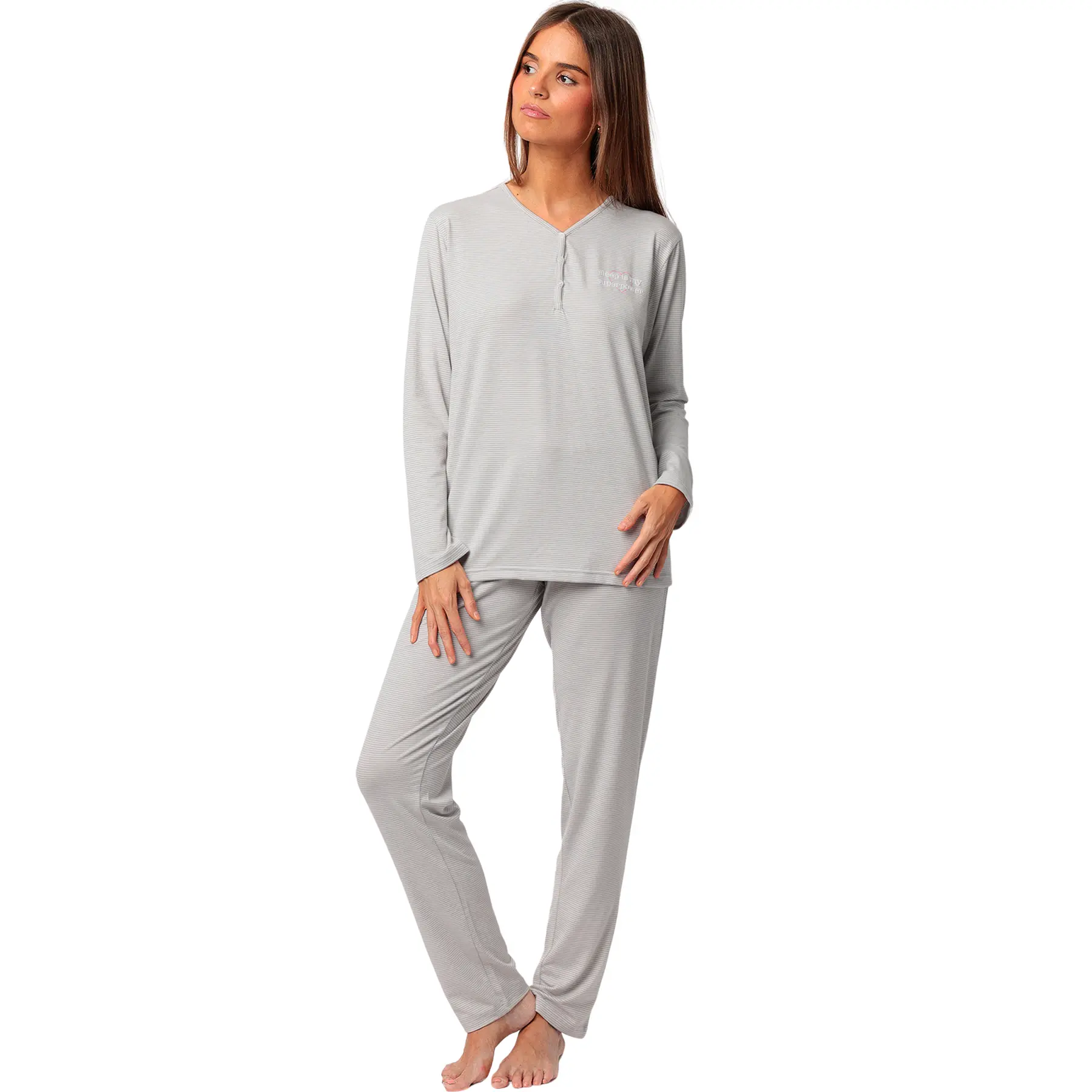 Pigiama a maniche lunghe e pantaloni donna  Sleep Is My Superpower