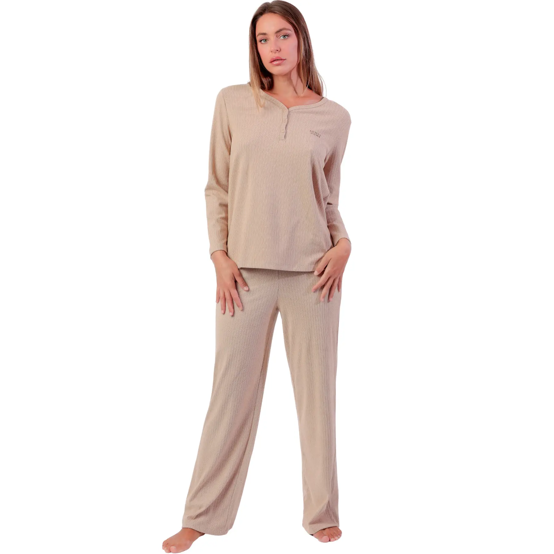Pigiama a maniche lunghe e pantaloni donna  Supersoft
