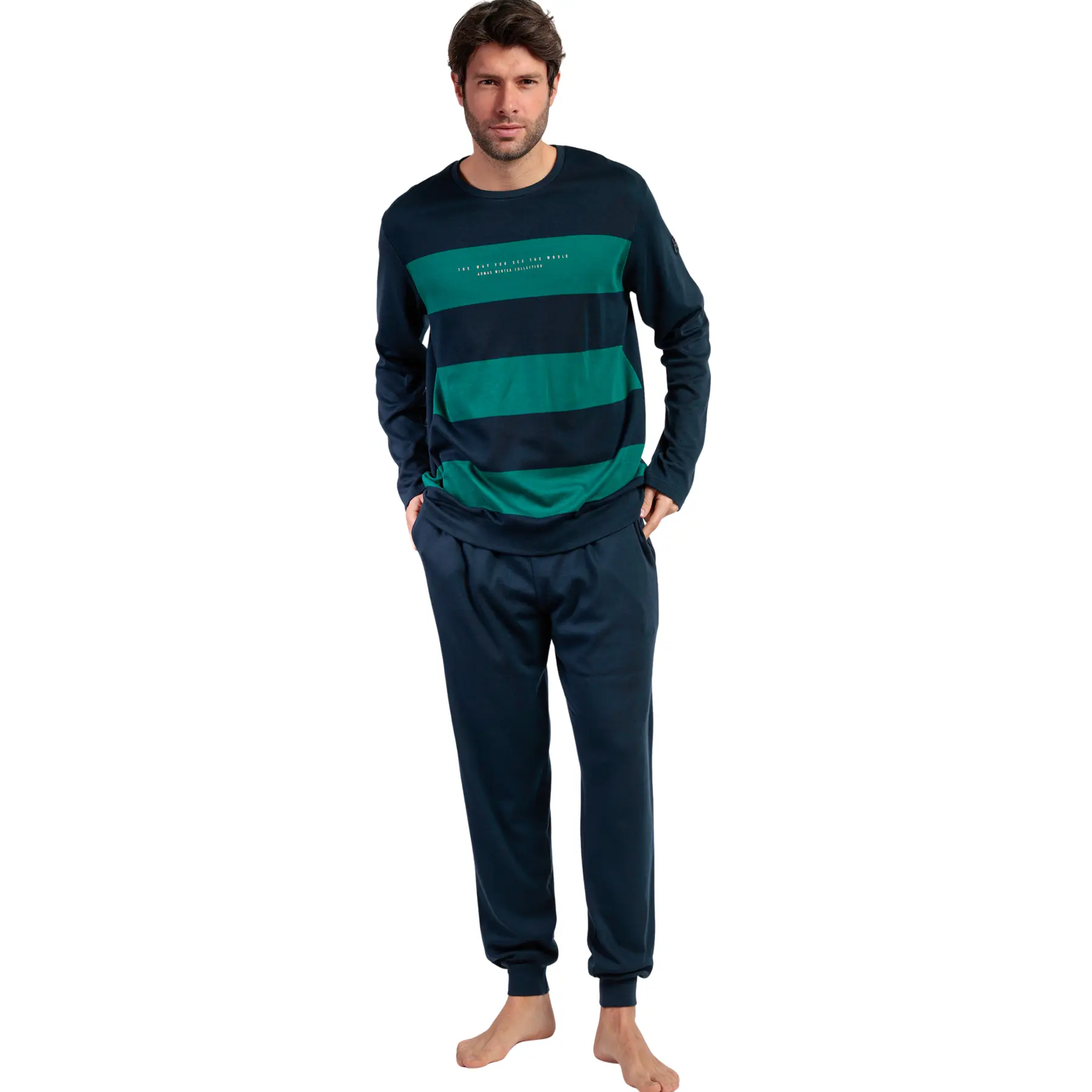 Image of Pyjama Oberteil mit langen Ärmeln und Hose Admas The Way You See