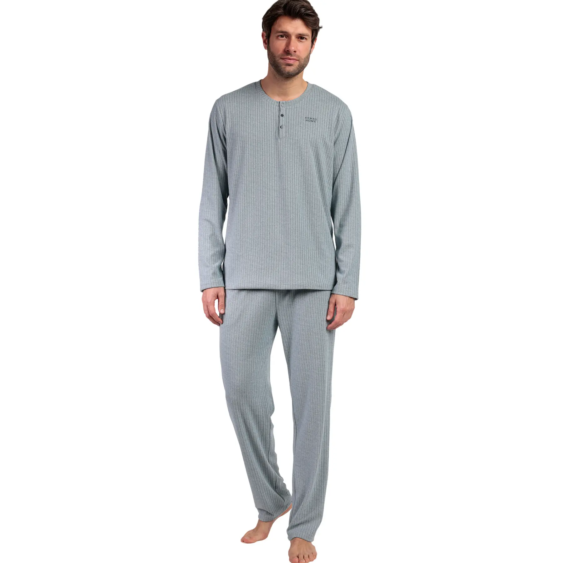 Image of Pyjama Oberteil mit langen Ärmeln und Hose Admas Supersoft