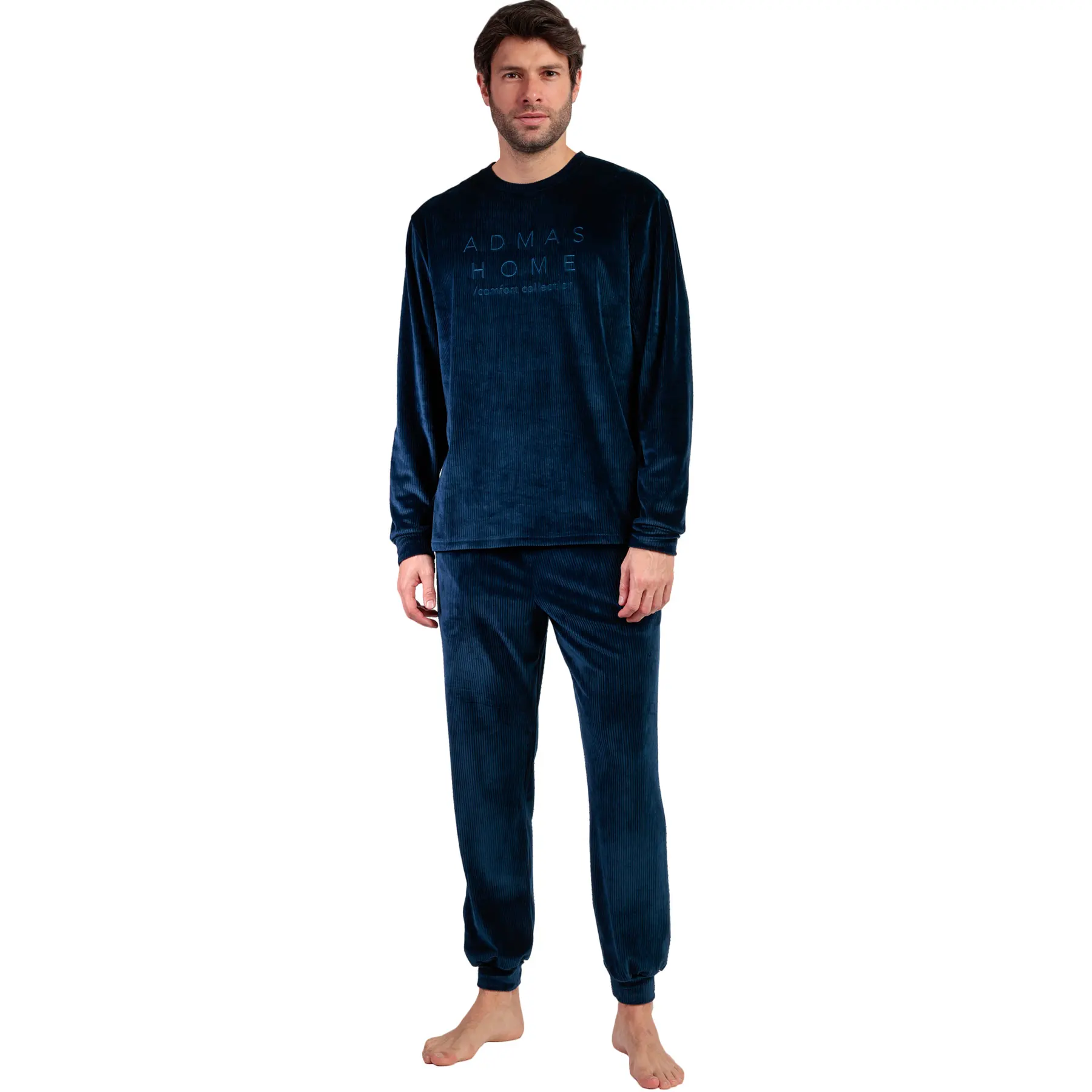 Image of Pyjama Oberteil mit langen Ärmeln und Hose mit langen Ärmeln und Hose Admas Corduroy