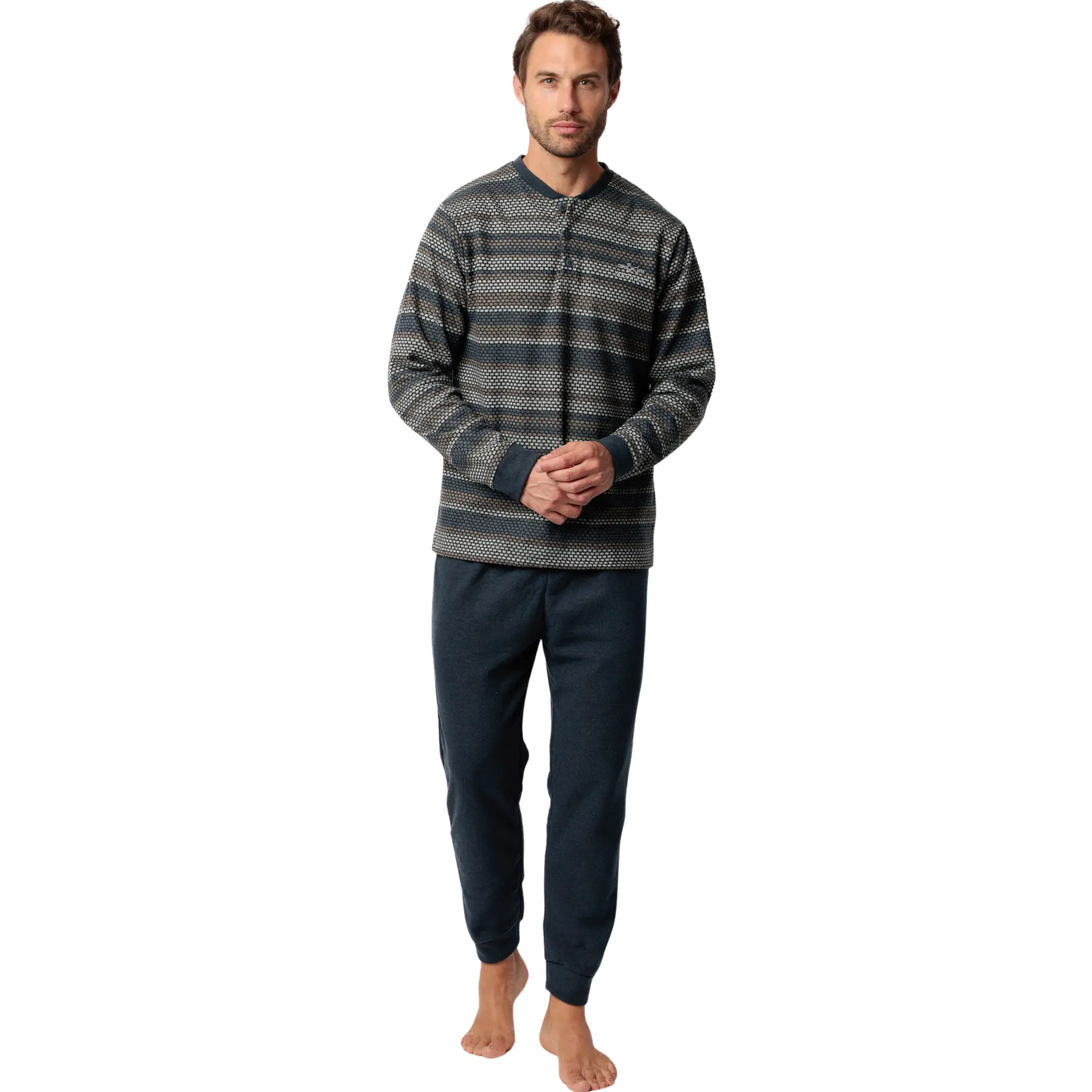 Image of Pyjama Oberteil mit langen Ärmeln und Hose Admas Magno