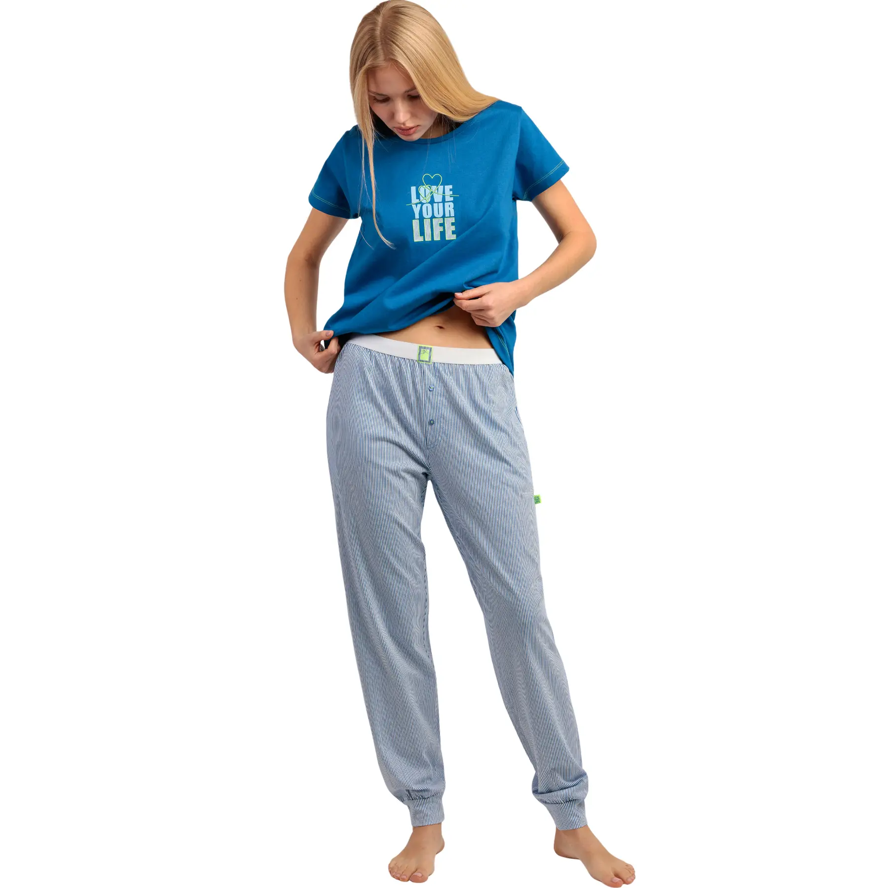 Pigiama t-shirt e pantaloni donna  Love Your Life