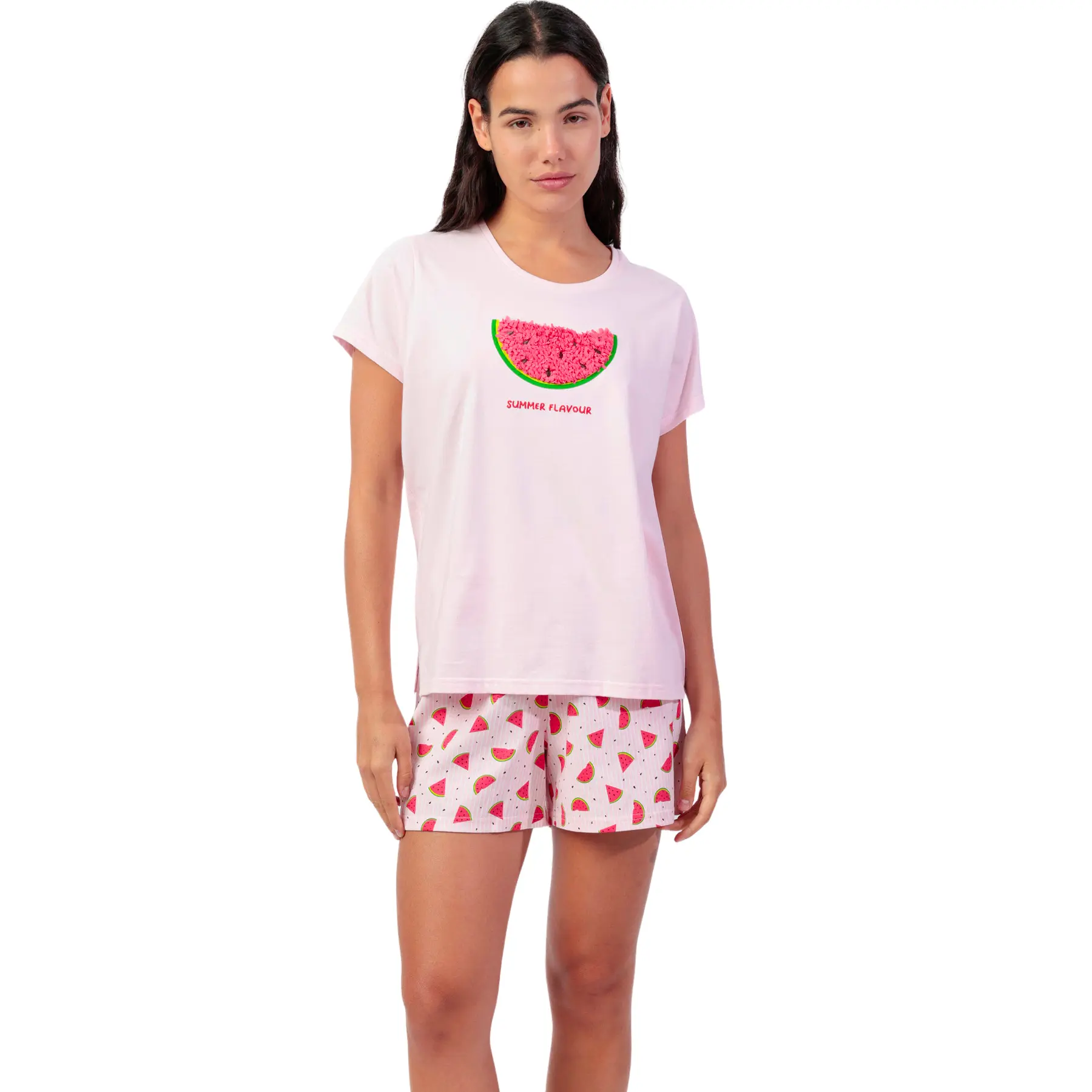 Pigiama t-shirt e pantaloni corti donna  Watermelon