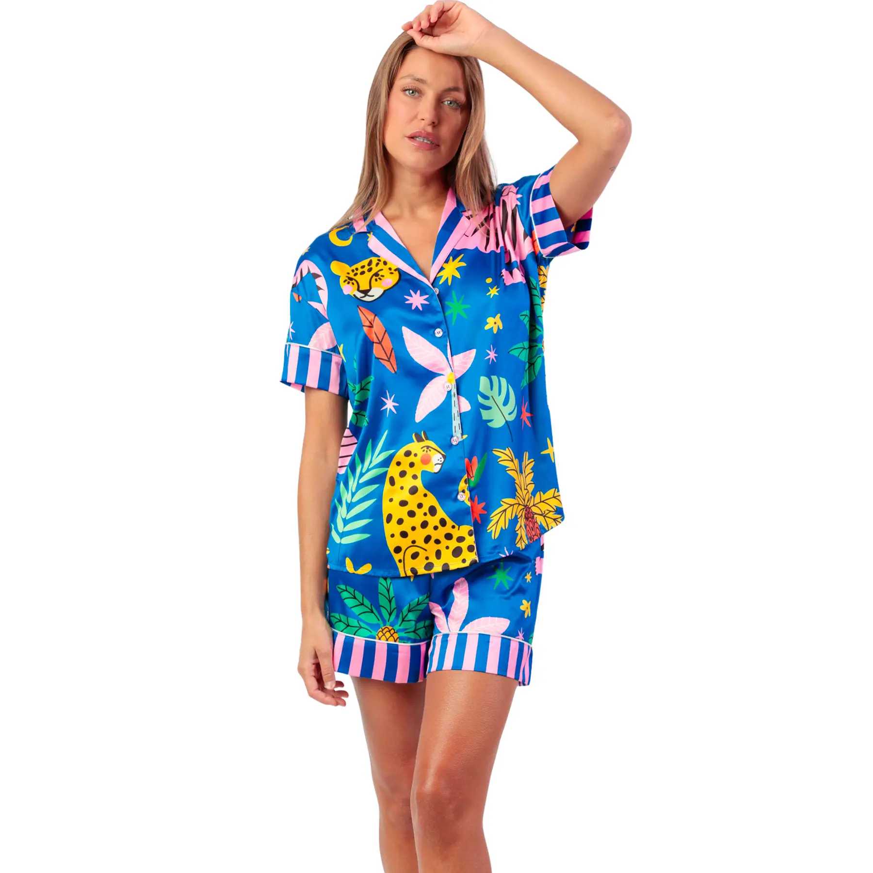 Pigiama camicia e short donna  Luxe Sauvage