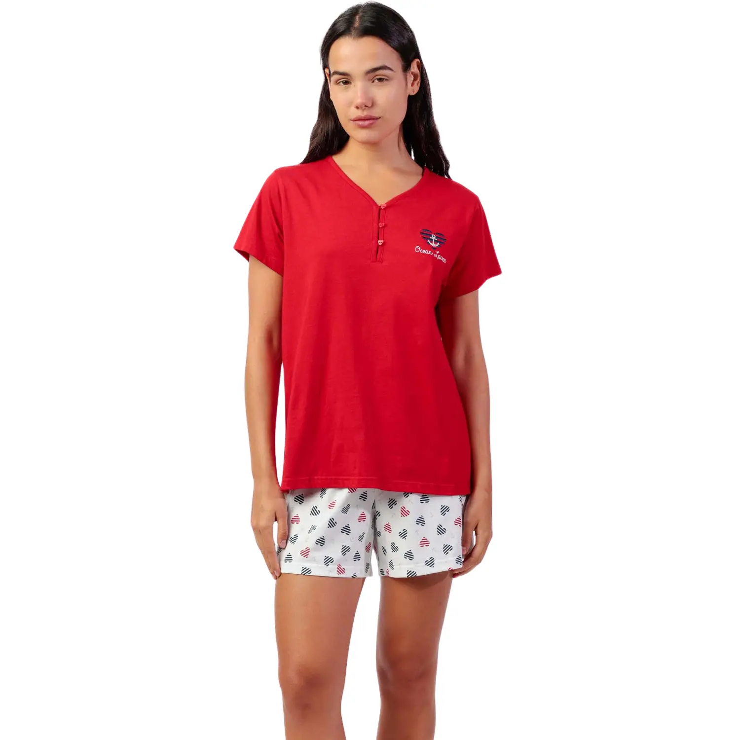 Pigiama t-shirt e pantaloni corti donna  Ocean Lover