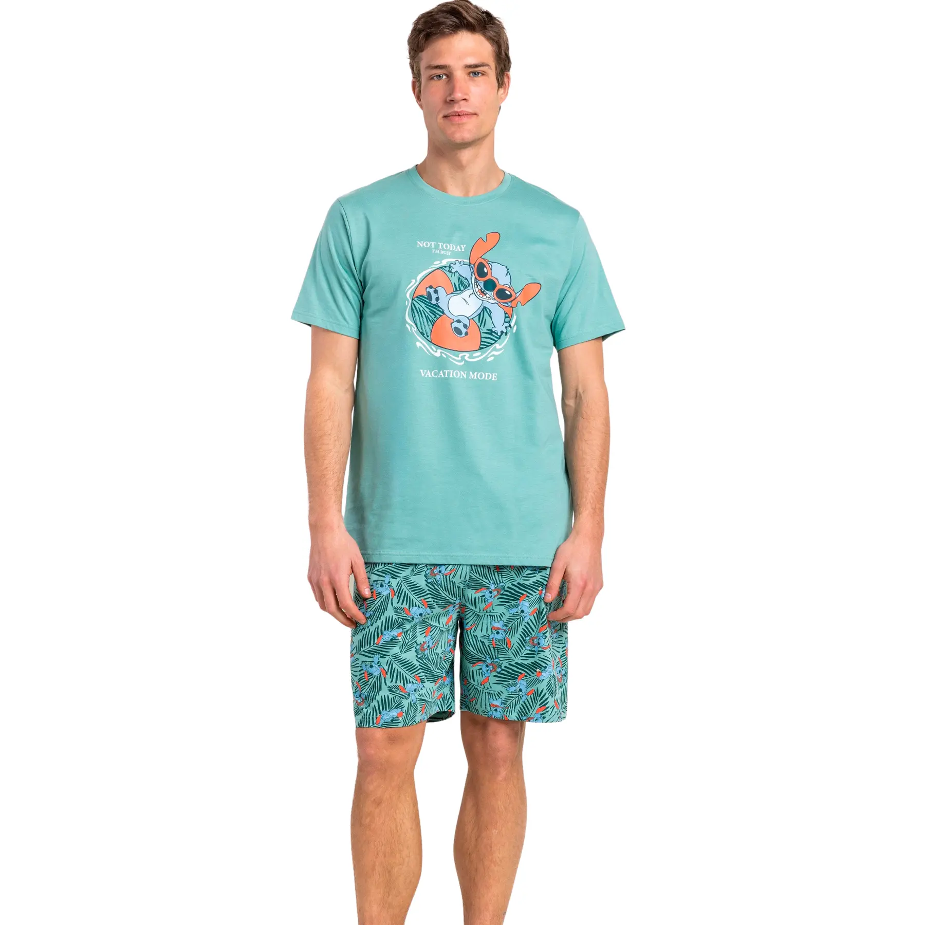 Image of Pyjama T-Shirt und Shorts Admas Vacation Mode Disney