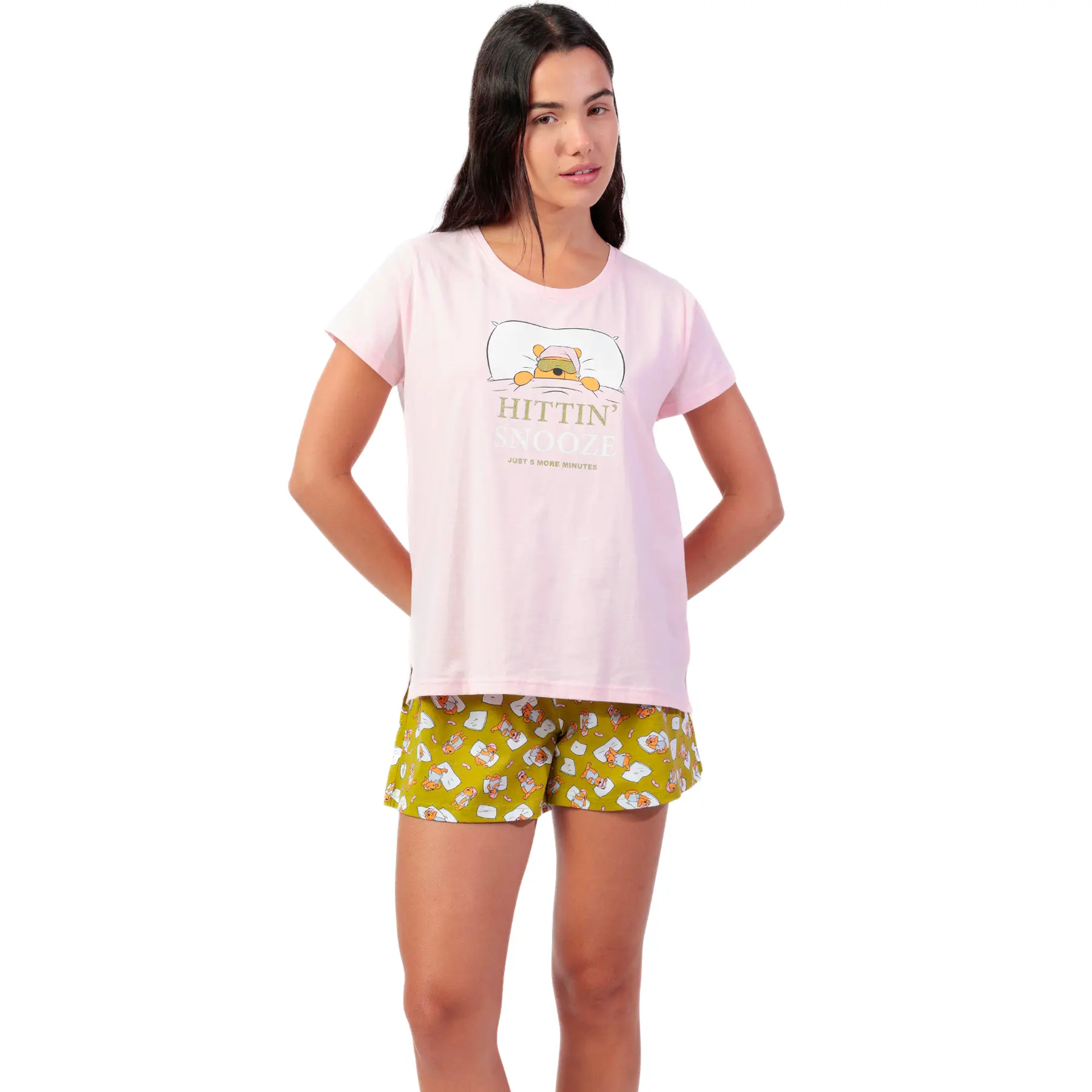 Pigiama t-shirt e pantaloni corti donna  Winnie Sleep Disney