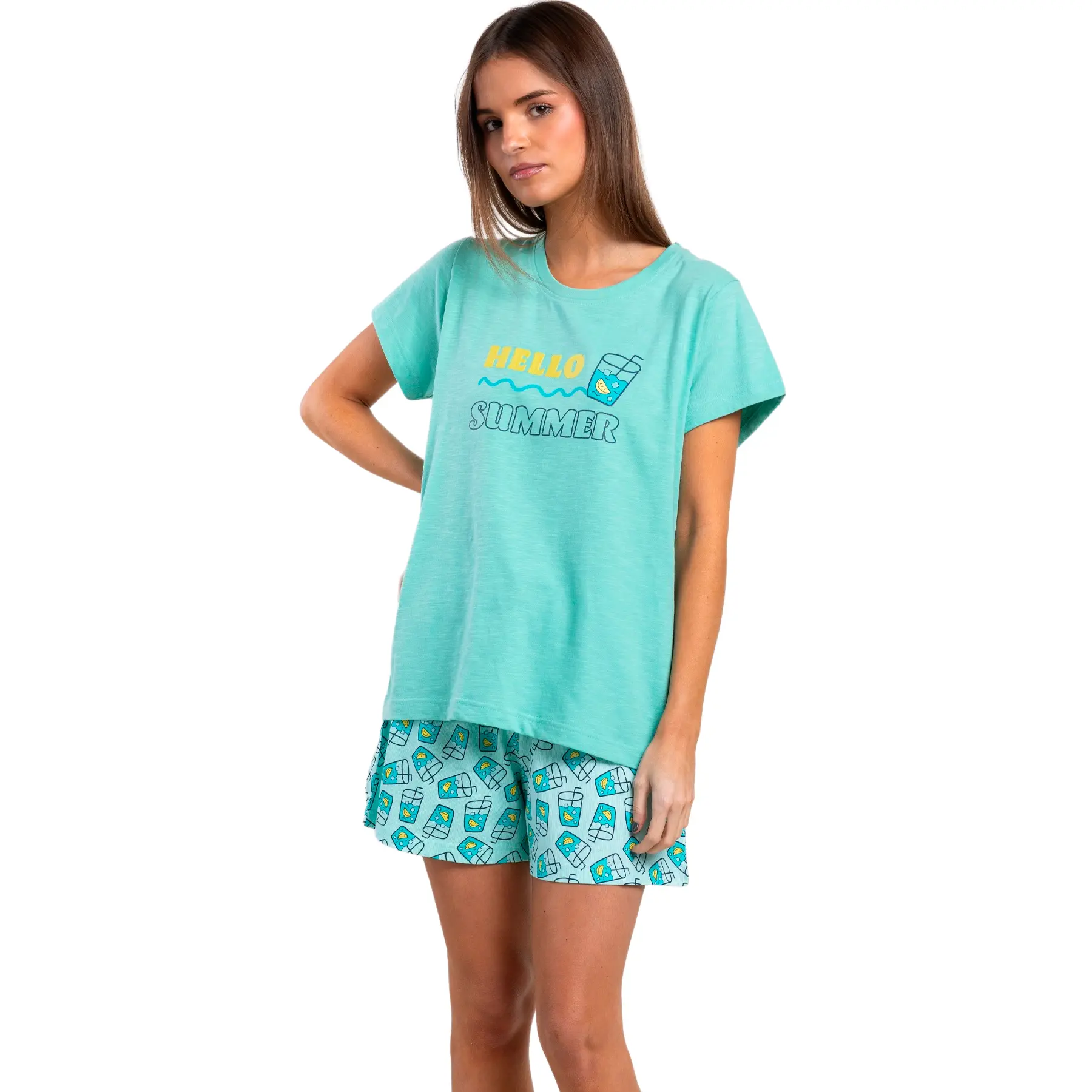 Pigiama t-shirt e pantaloni corti donna  Soda